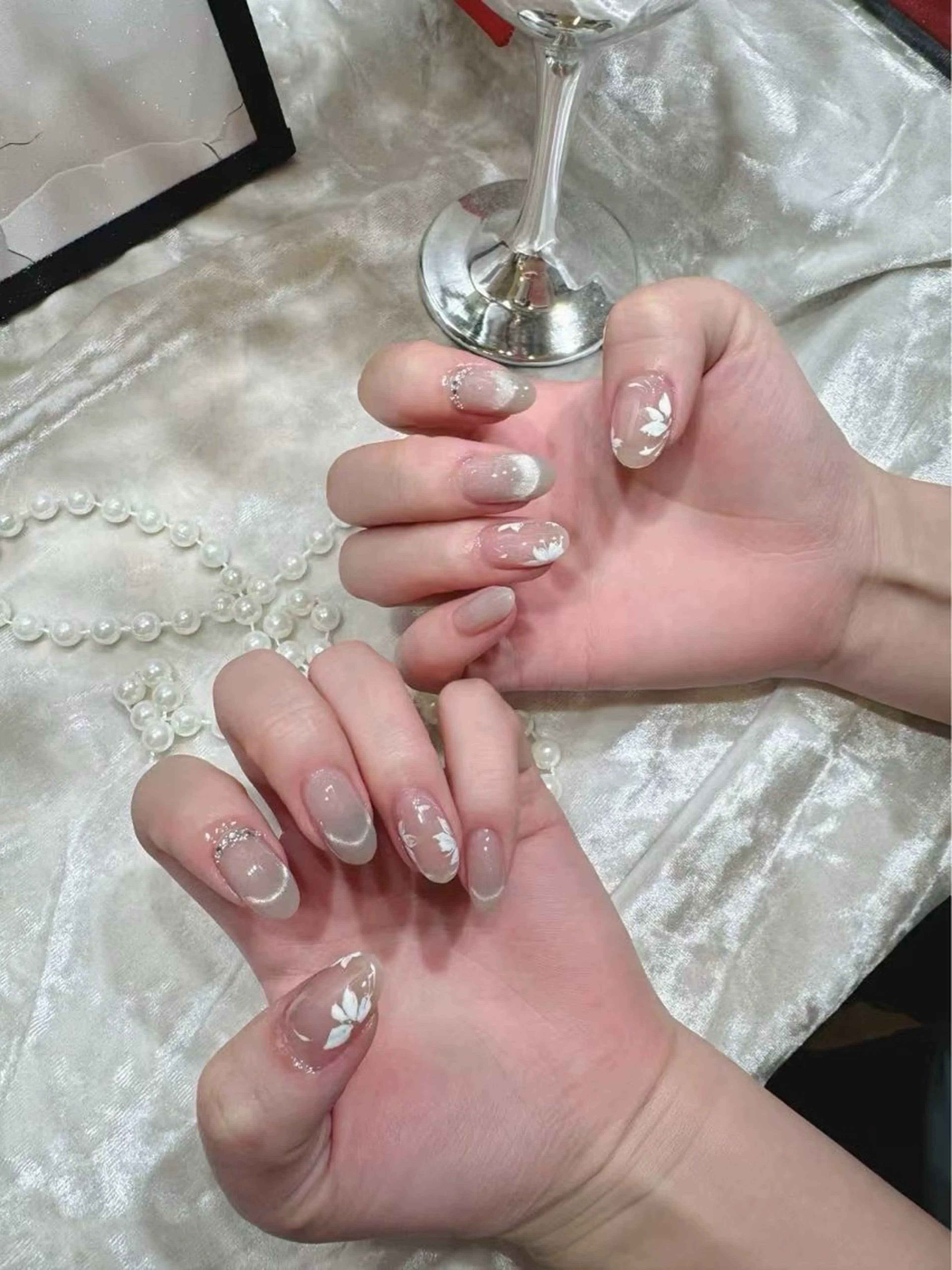 ネイル アートネイル フットネイル ジェルネイル ハート マグネットネイル Babarla Nailのネイルデザイン