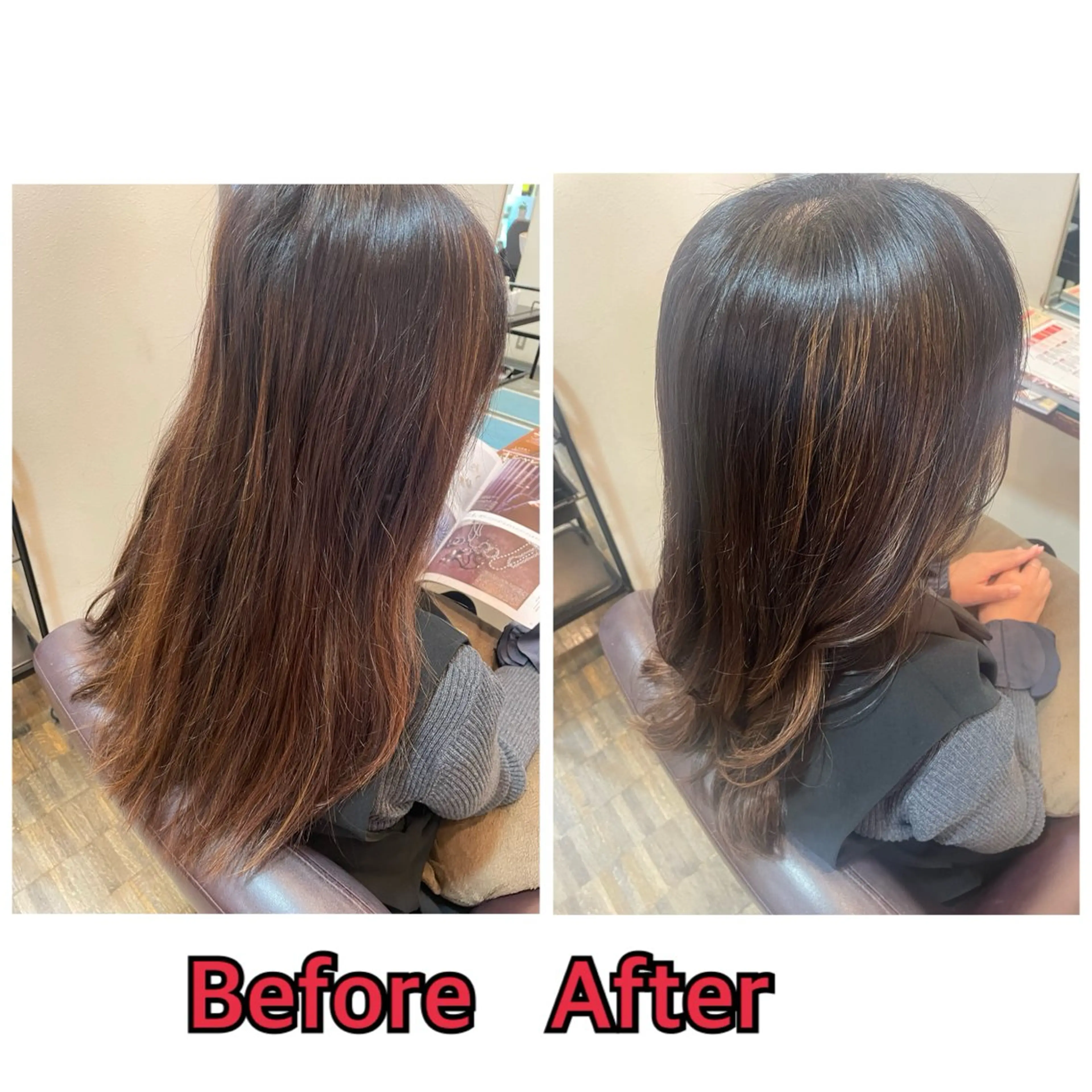 ロング 平 真亜里のヘアスタイル