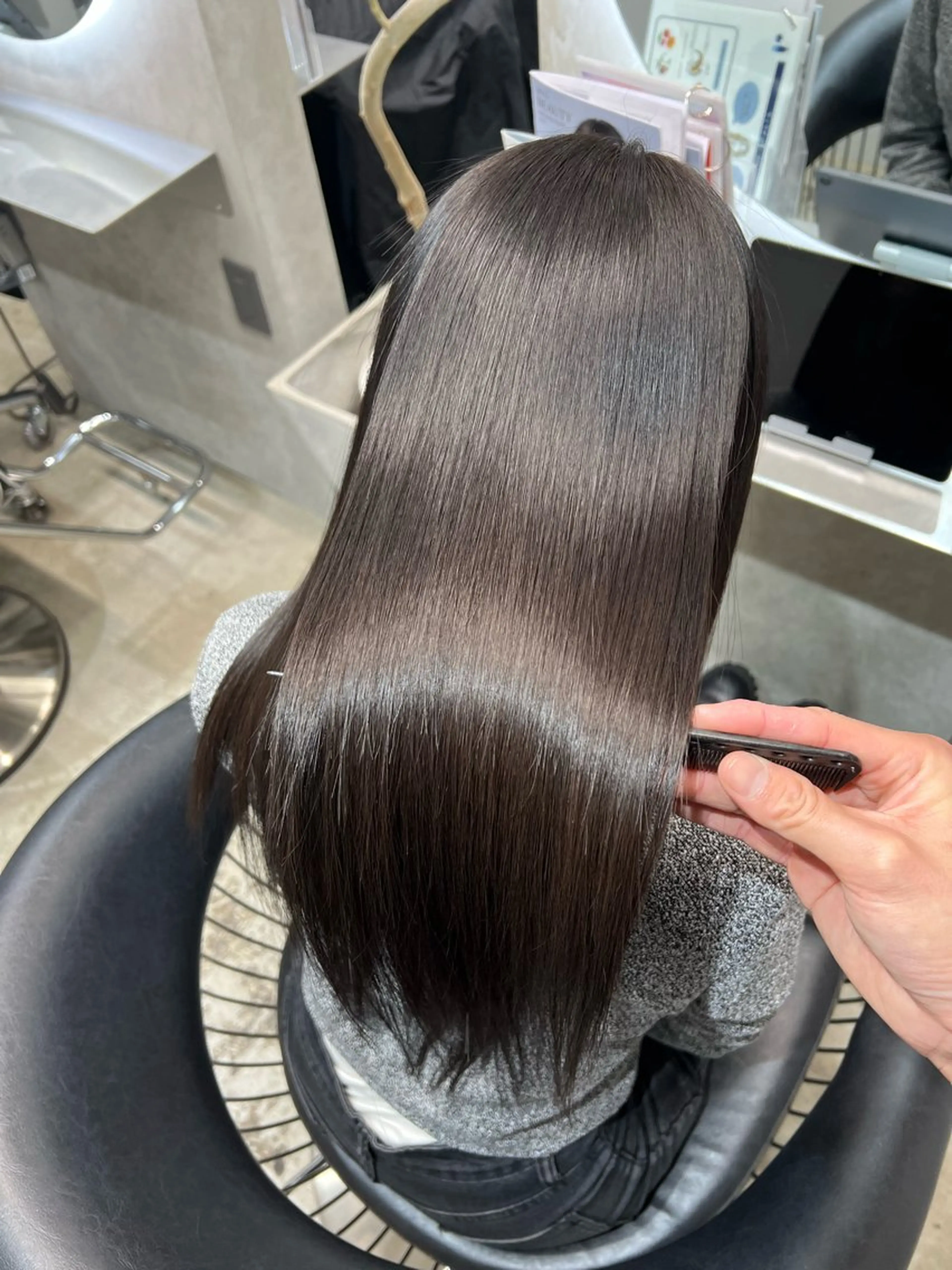 ロング カラー カット ヘアカラー トリートメント etora 渋谷所属・itaru/網紅ヘア 🇨🇳ケラチンTRのヘアスタイル
