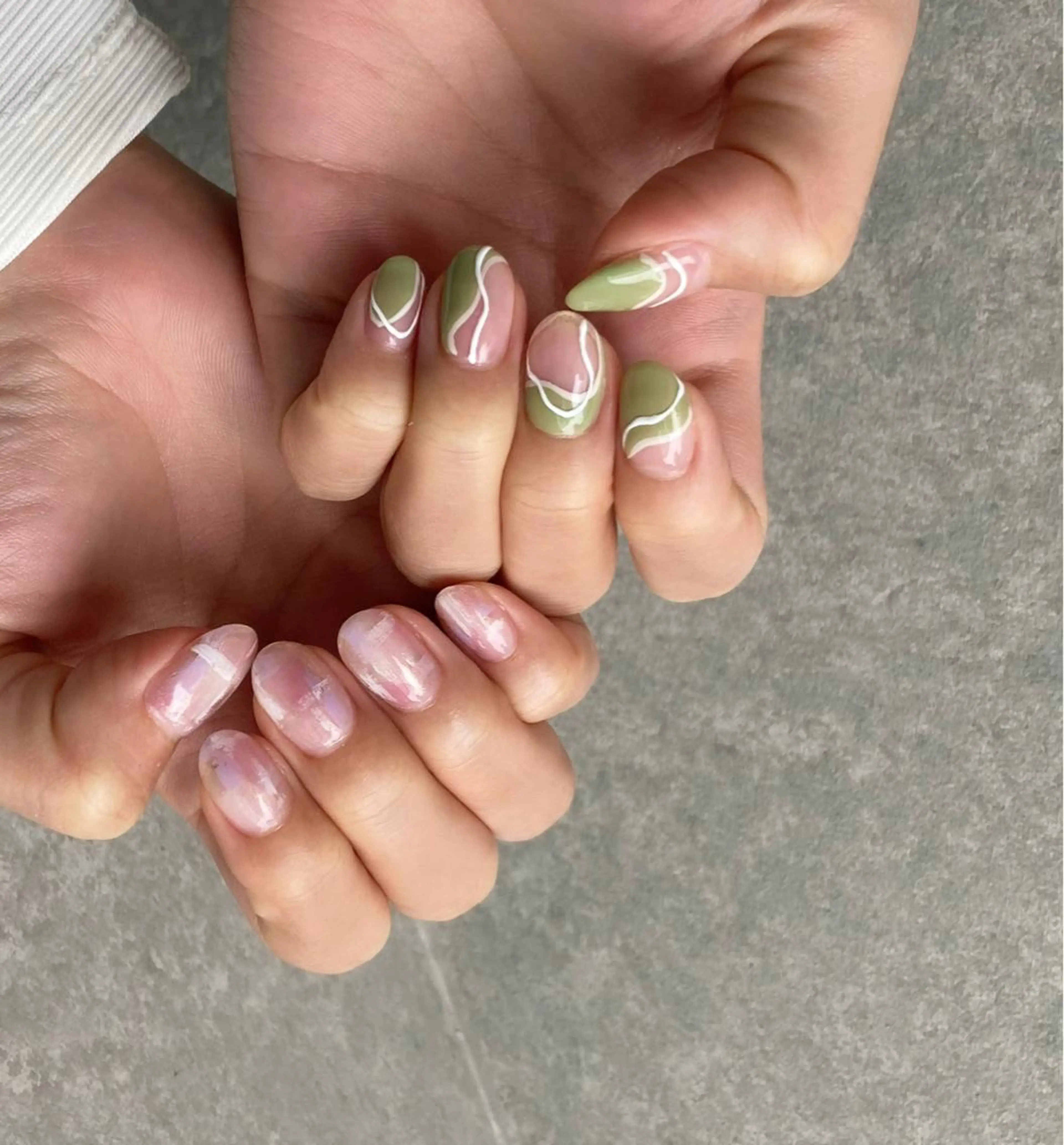 ネイル アートネイル 長さ出し ジェルネイル 氷ネイル・うるうるネイル マットネイル ハンドネイル nail salon Soeurのネイルデザイン