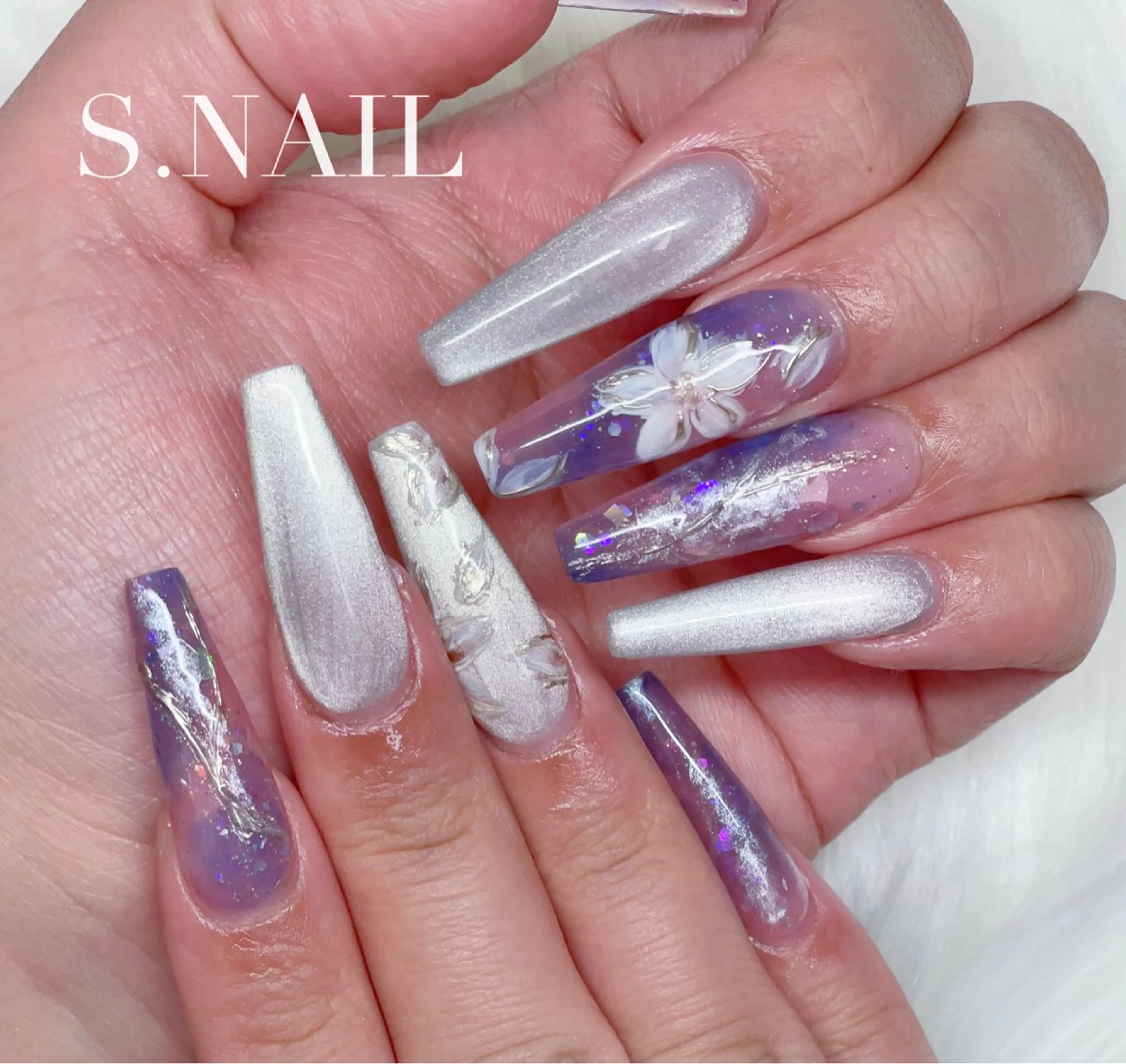 ネイル 桜ネイル ハンドネイル S♡NAIL所属・S.NAIL Suuのネイルデザイン
