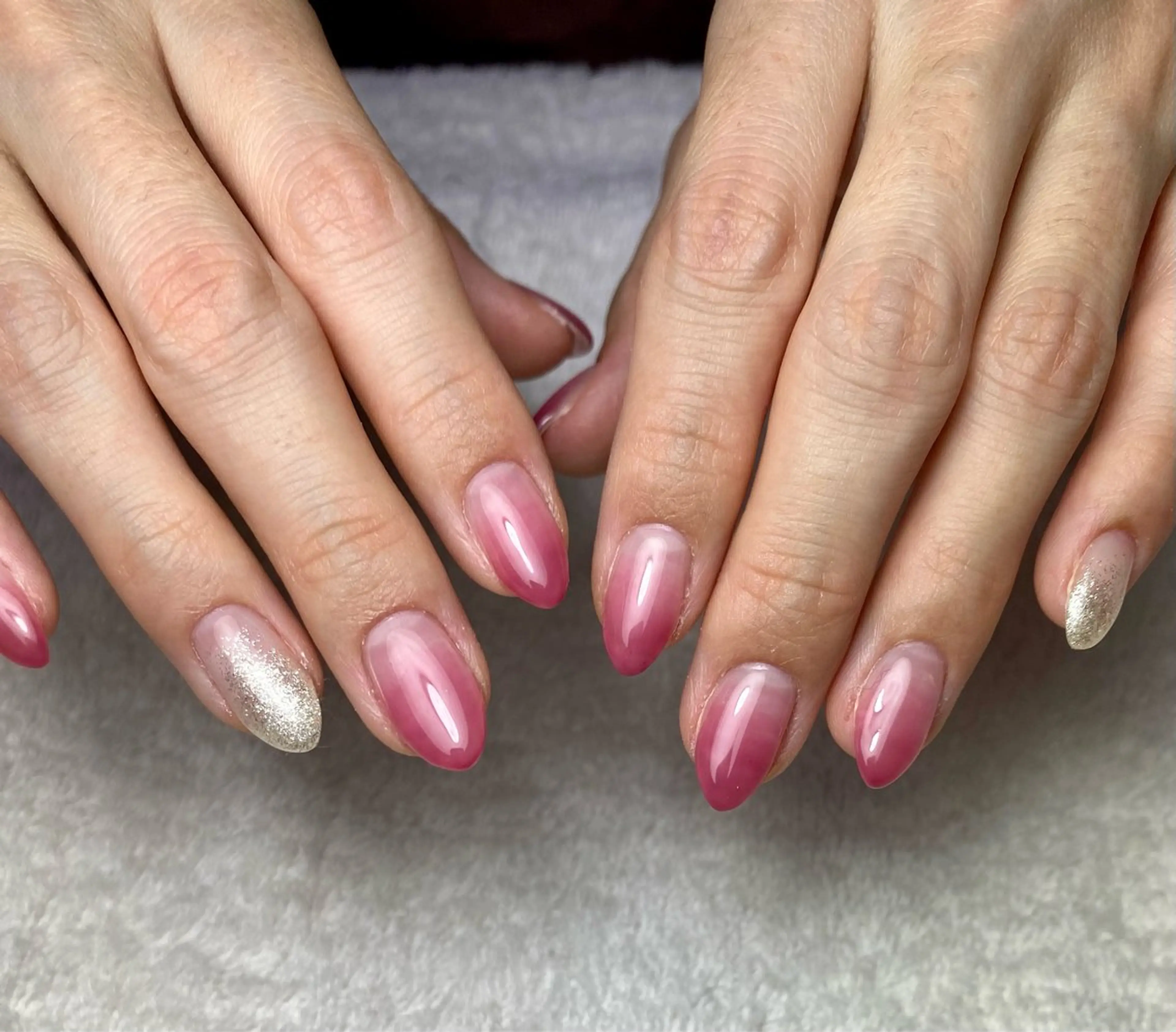 ネイル グラデーション ピンク シンプルネイル ハンドネイル COCO+所属・COCO +のエステ・リラクイメージ