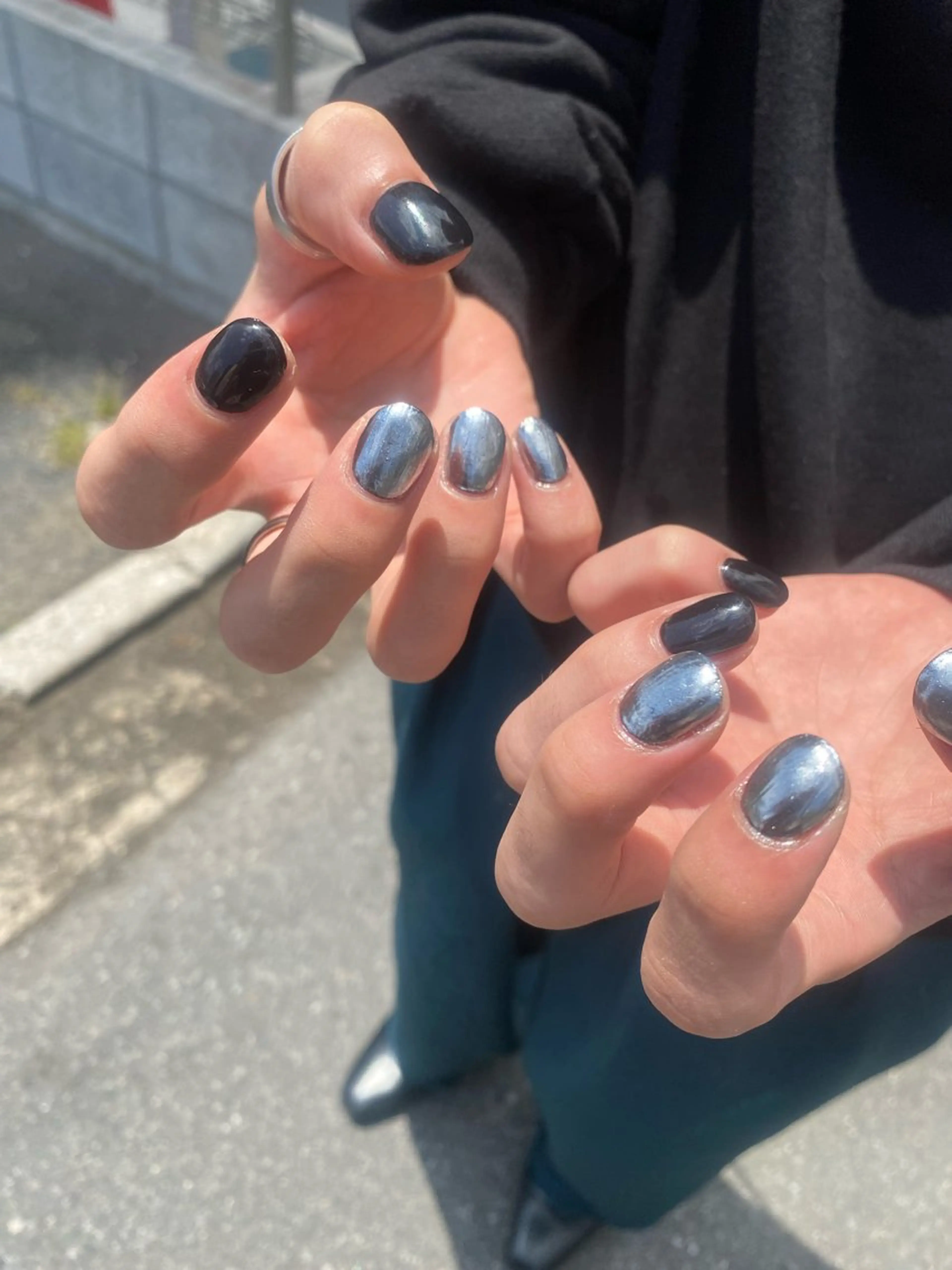 メンズ ネイル akari✨ 韓国風、メンズネイルのネイルデザイン