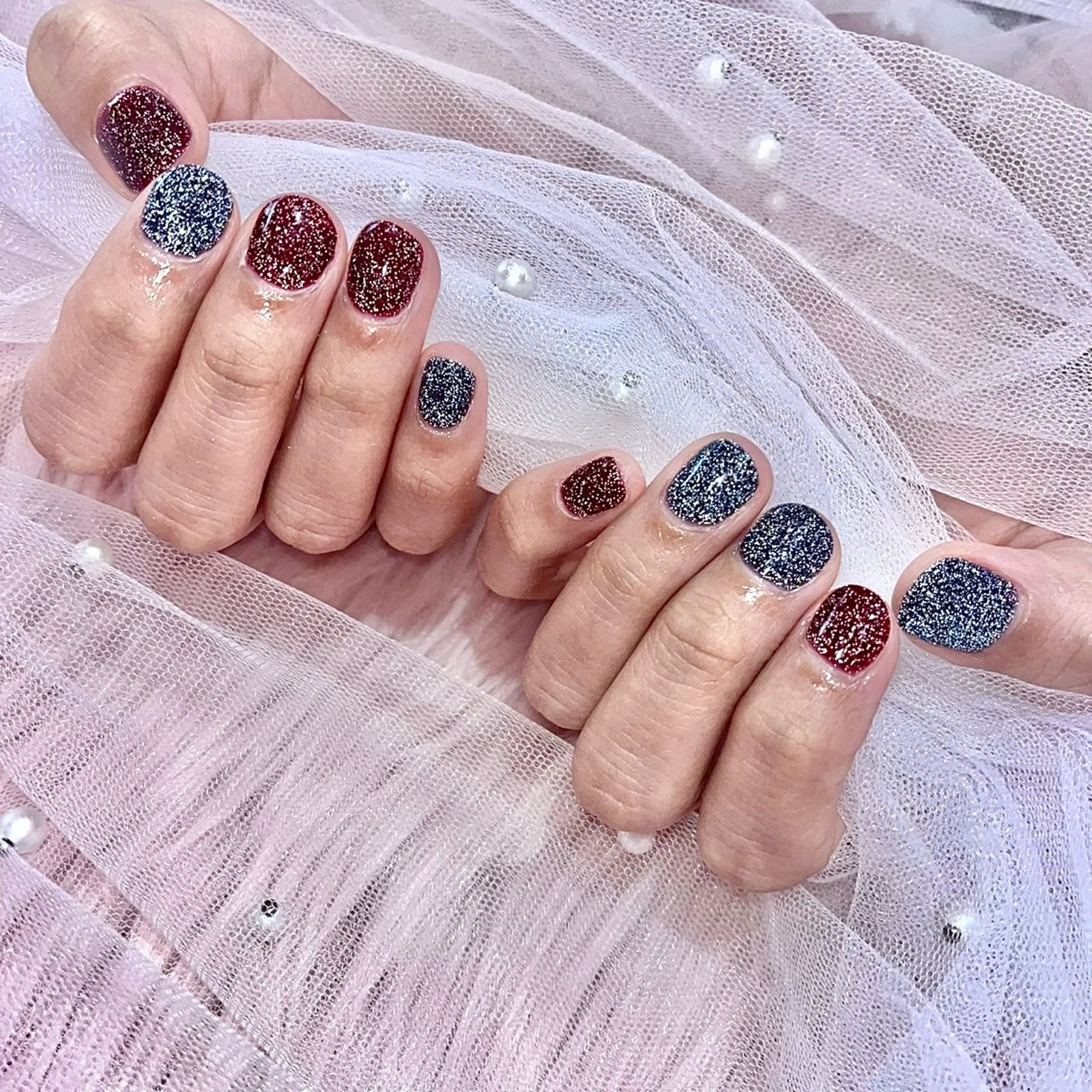 ネイル フラッシュネイル ハンドネイル Alissa  Nail所属・長さだし/新栄町駅 Alissaのネイルデザイン
