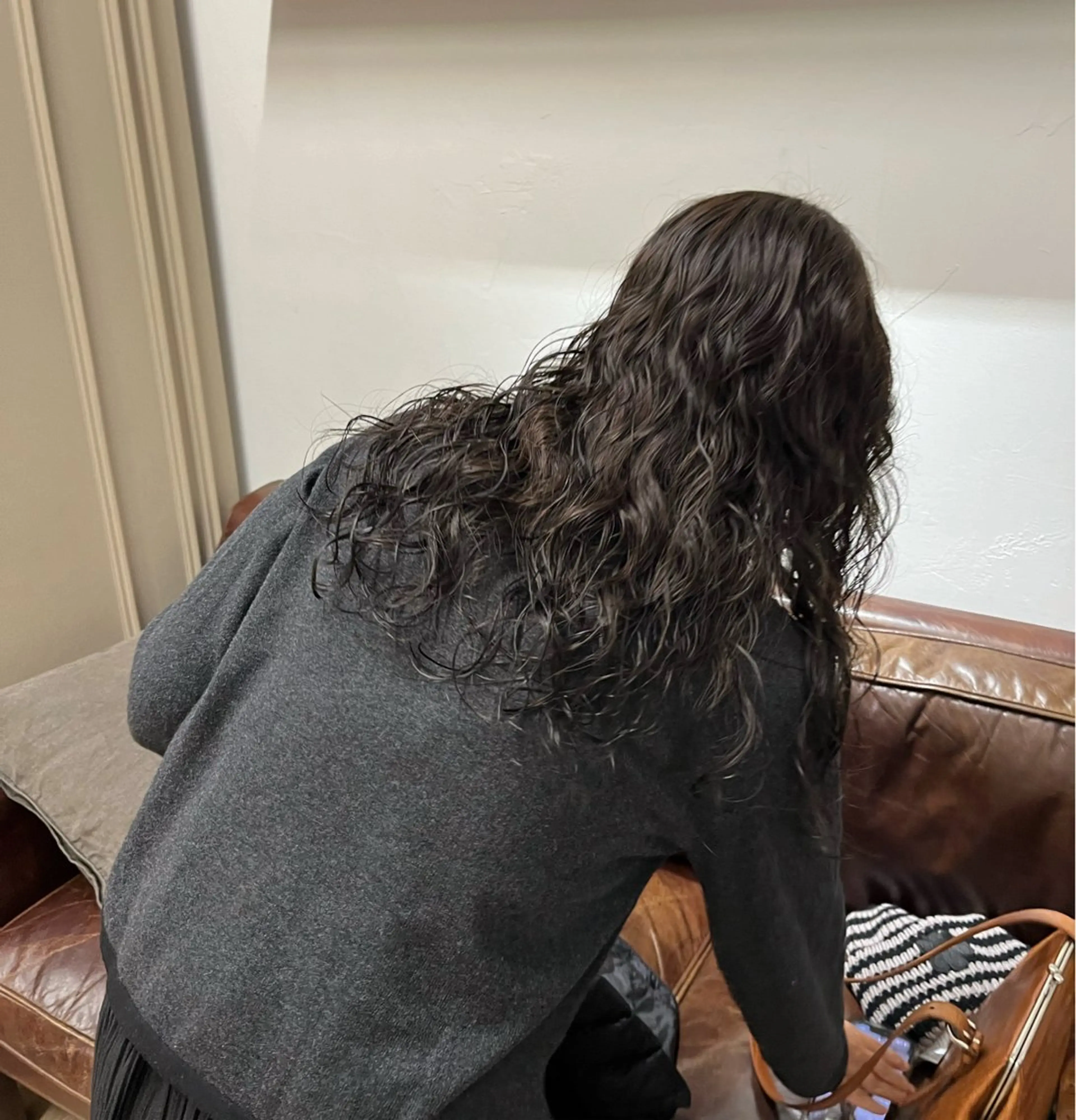 ロング カラー カット パーマ オリーブ/縮毛🐇 Natsuno🩰のヘアスタイル