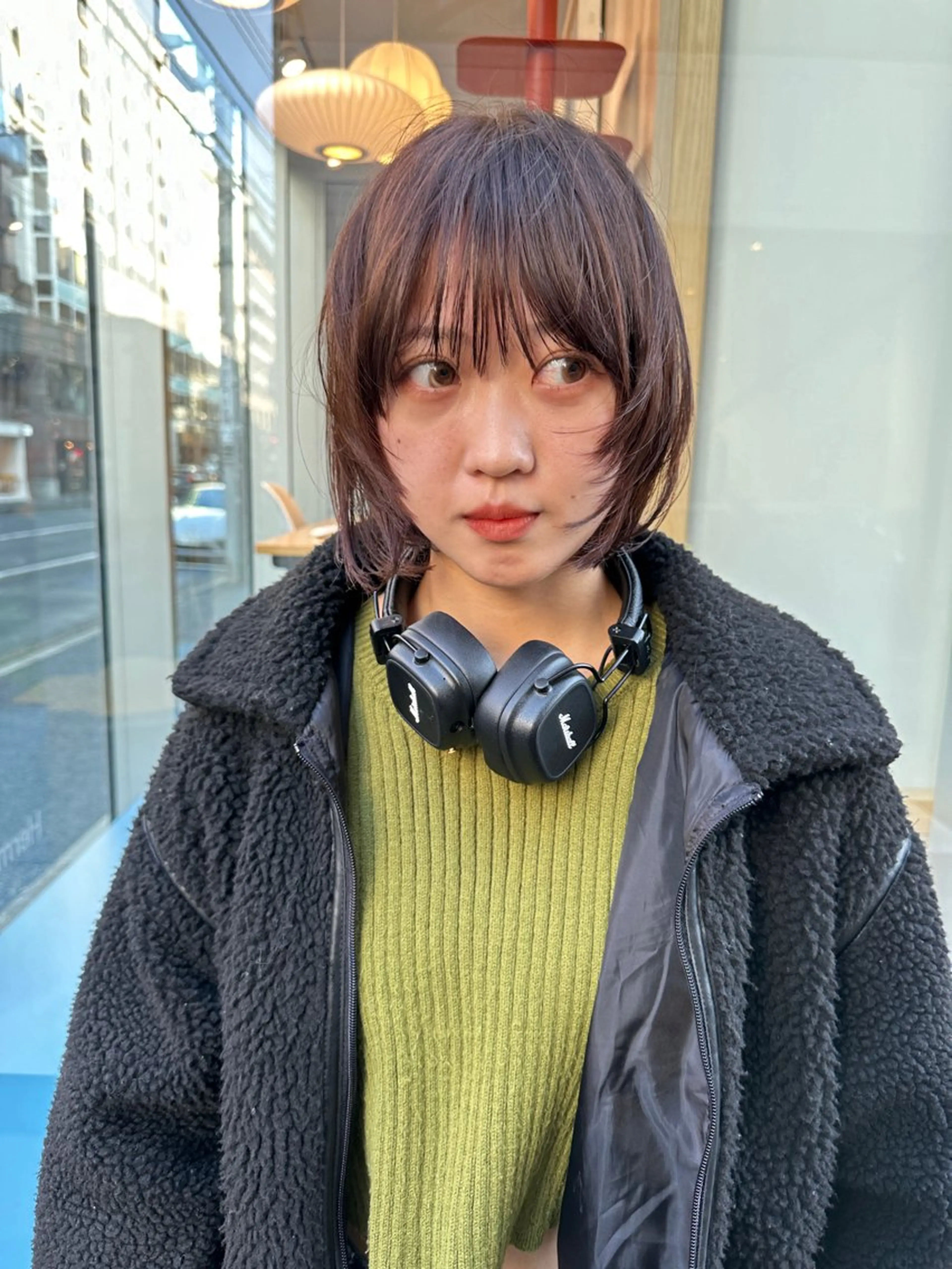 ショート カラー レイヤーカット カット ヘアカラー トリートメント ボブ/レイヤー/ケア パーマ/透明感カラーのヘアスタイル