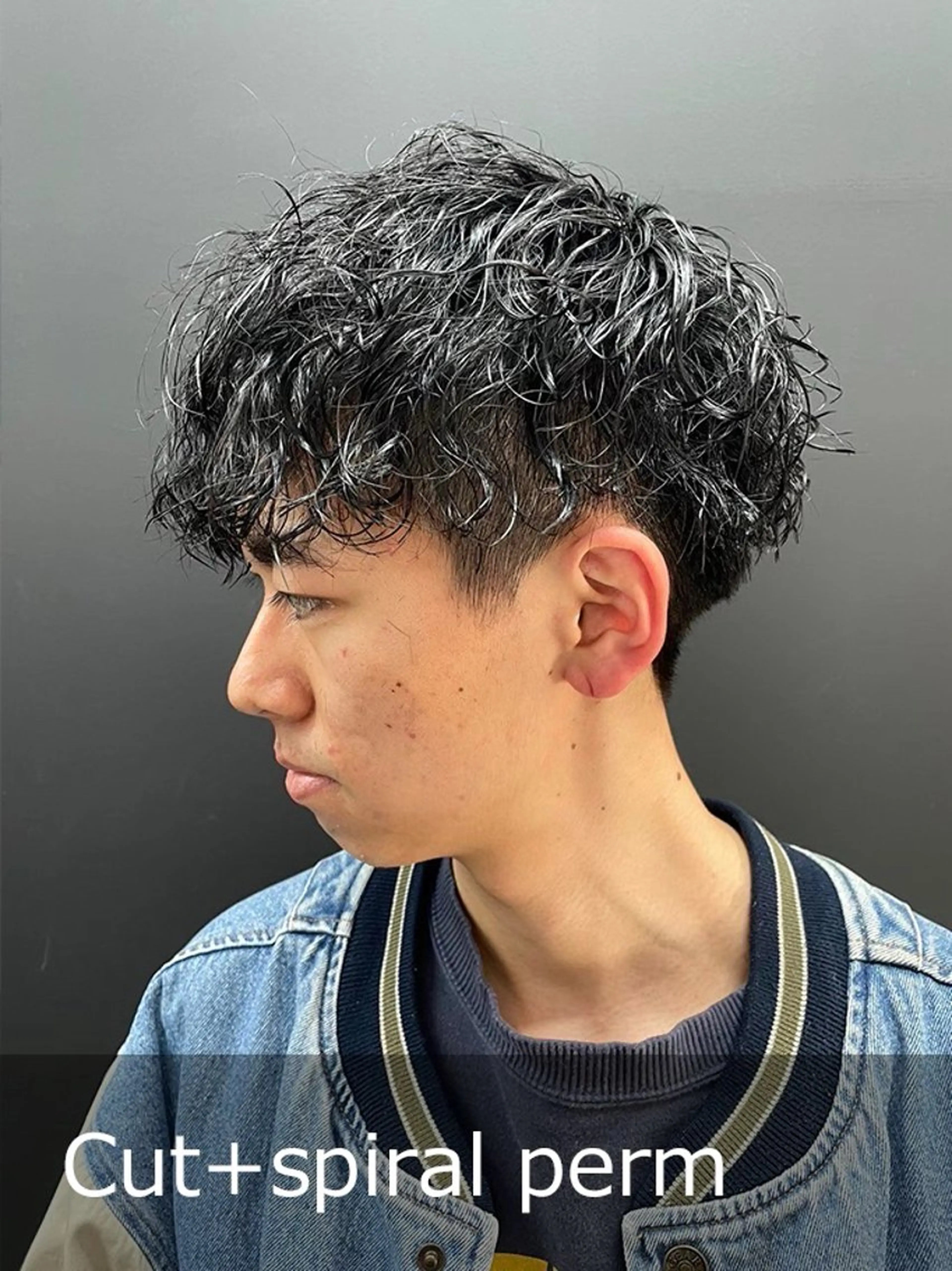 ショート メンズ カット パーマ anyhow academyのヘアスタイル