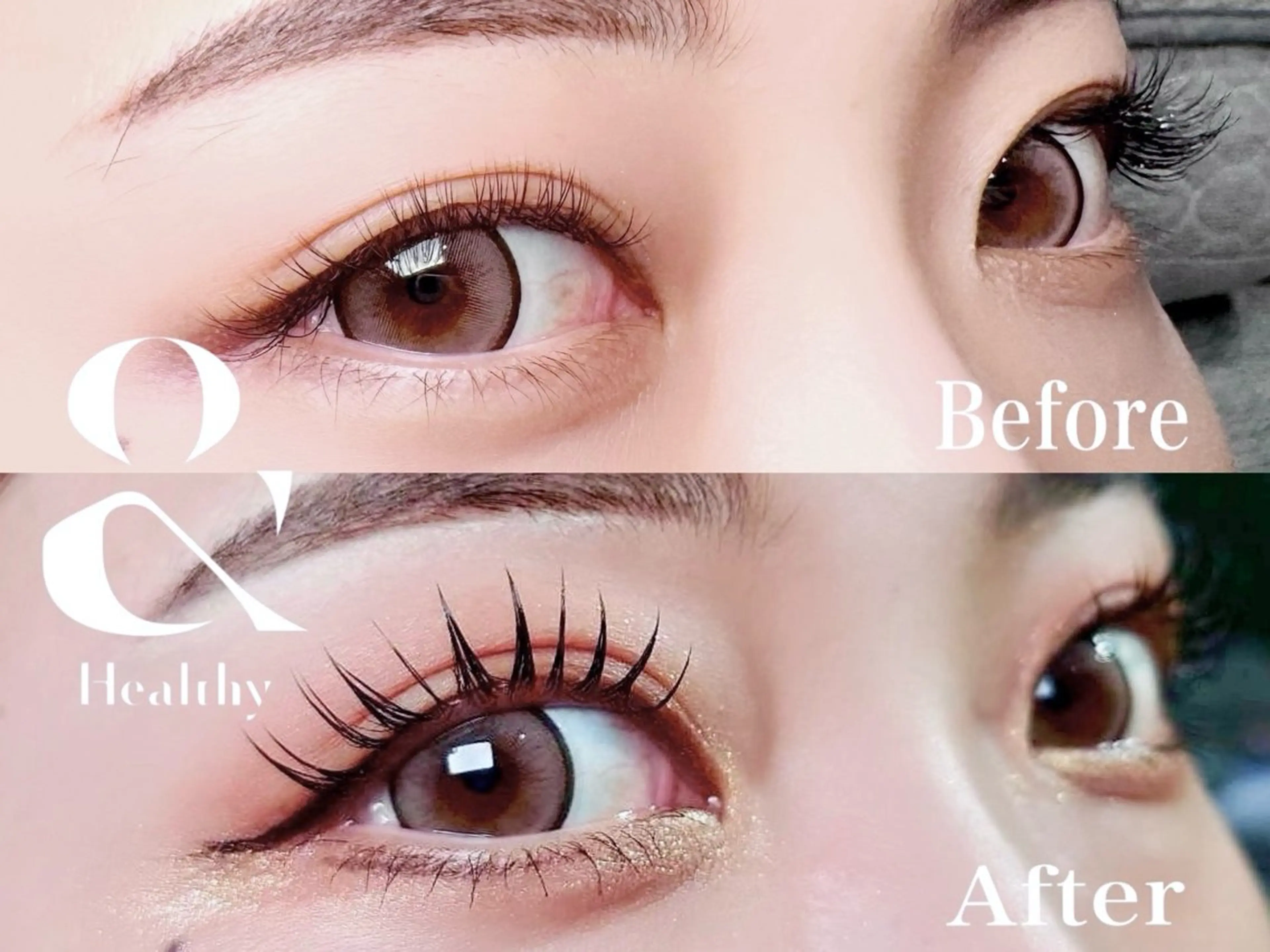 【ミニモ限定価格】🦋アンドヘルシー🦋 (フラットラッシュ80本+まつ毛パーマ) オフ+束感コーティング込み🖤の写真