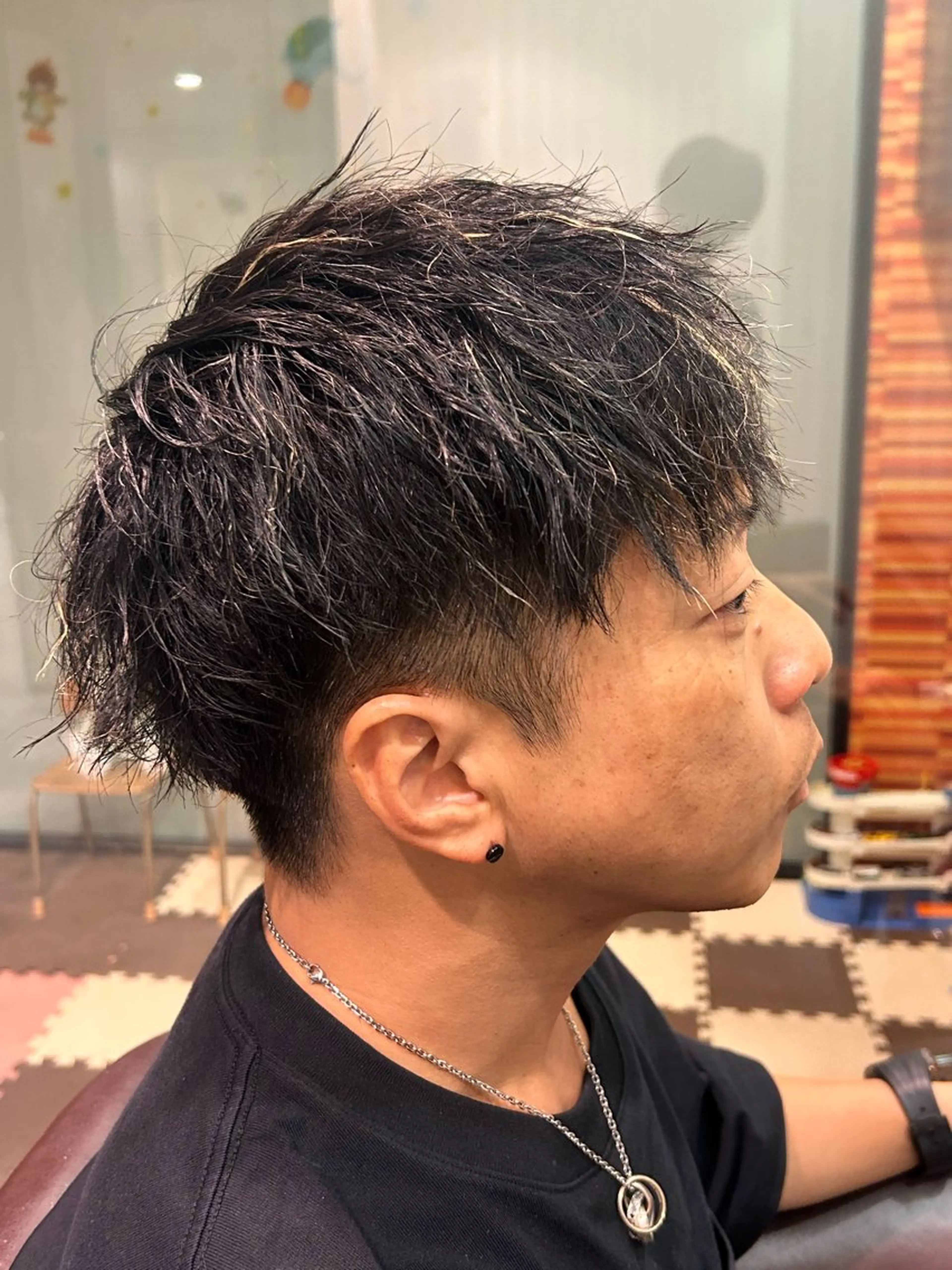 ショート パーマ メンズ カット パーマ EARTH大宮宮原店所属・🔥メンズ特化🔥 rikuのヘアスタイル
