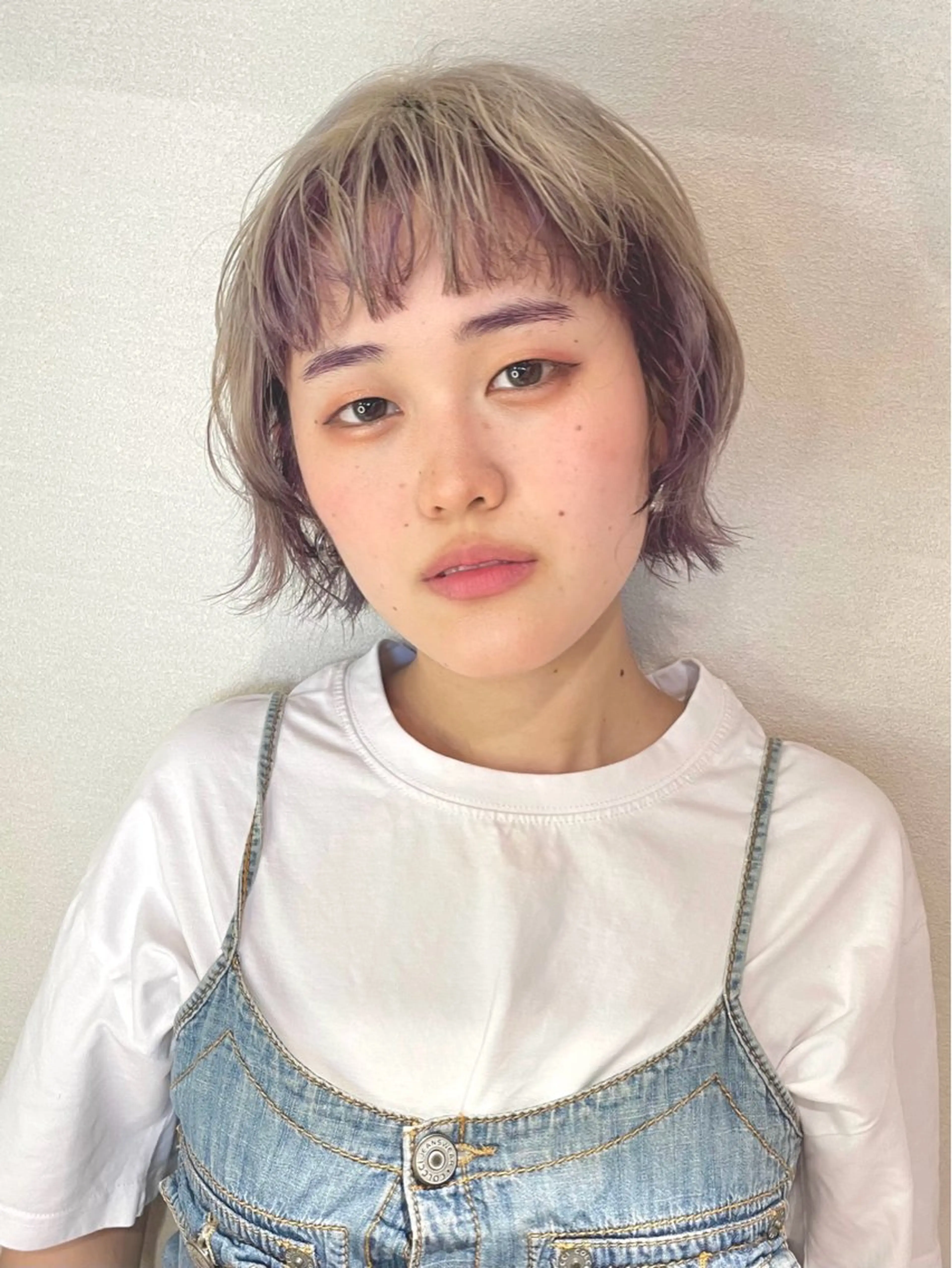 ショート カラー ベージュ/透明感/ 桃子のヘアスタイル