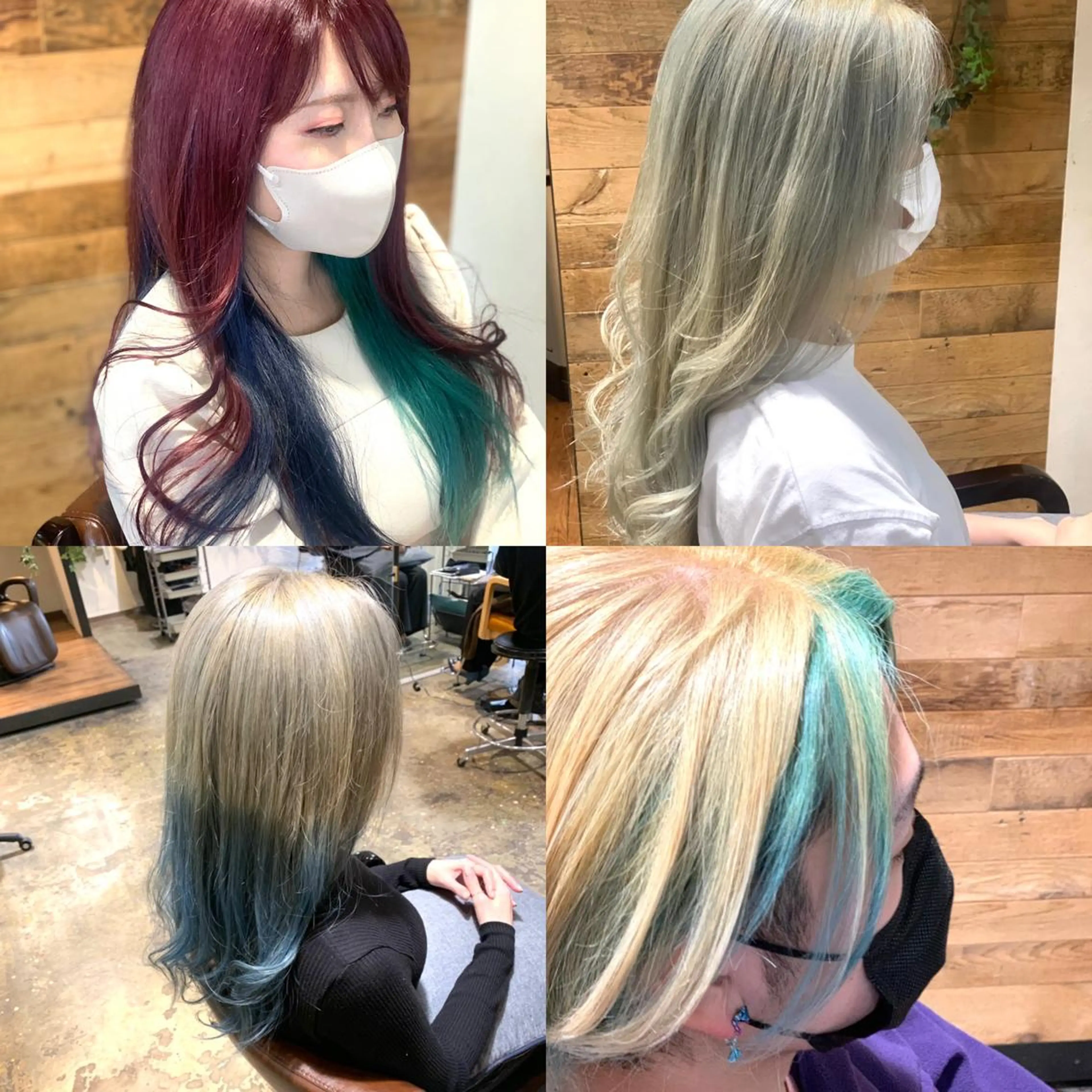 🌈ケアブリーチトリプルカラー(ユニコーンカラーも可能)の写真