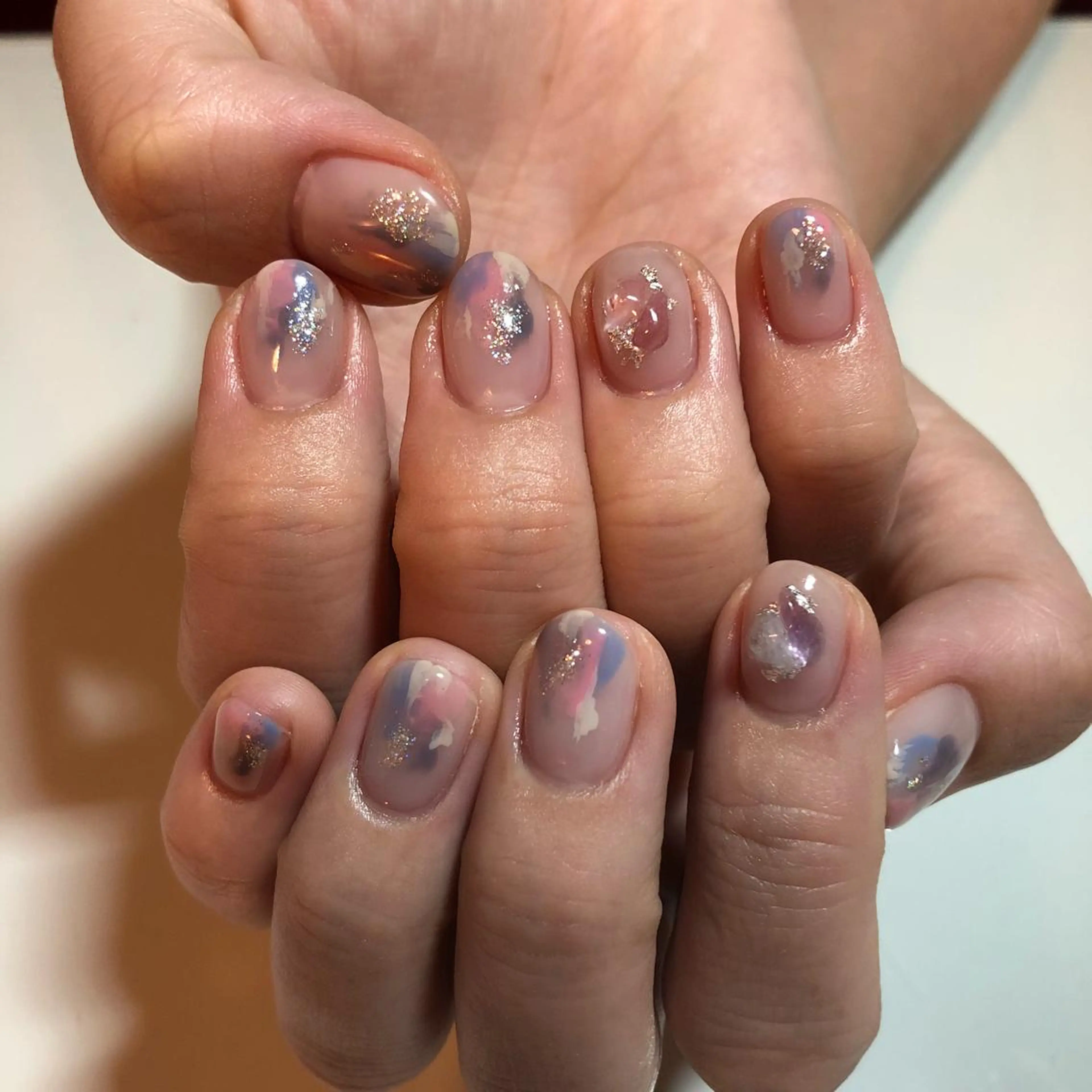 ネイル ニュアンスネイル g-up nail所属・米田 律子のネイルデザイン