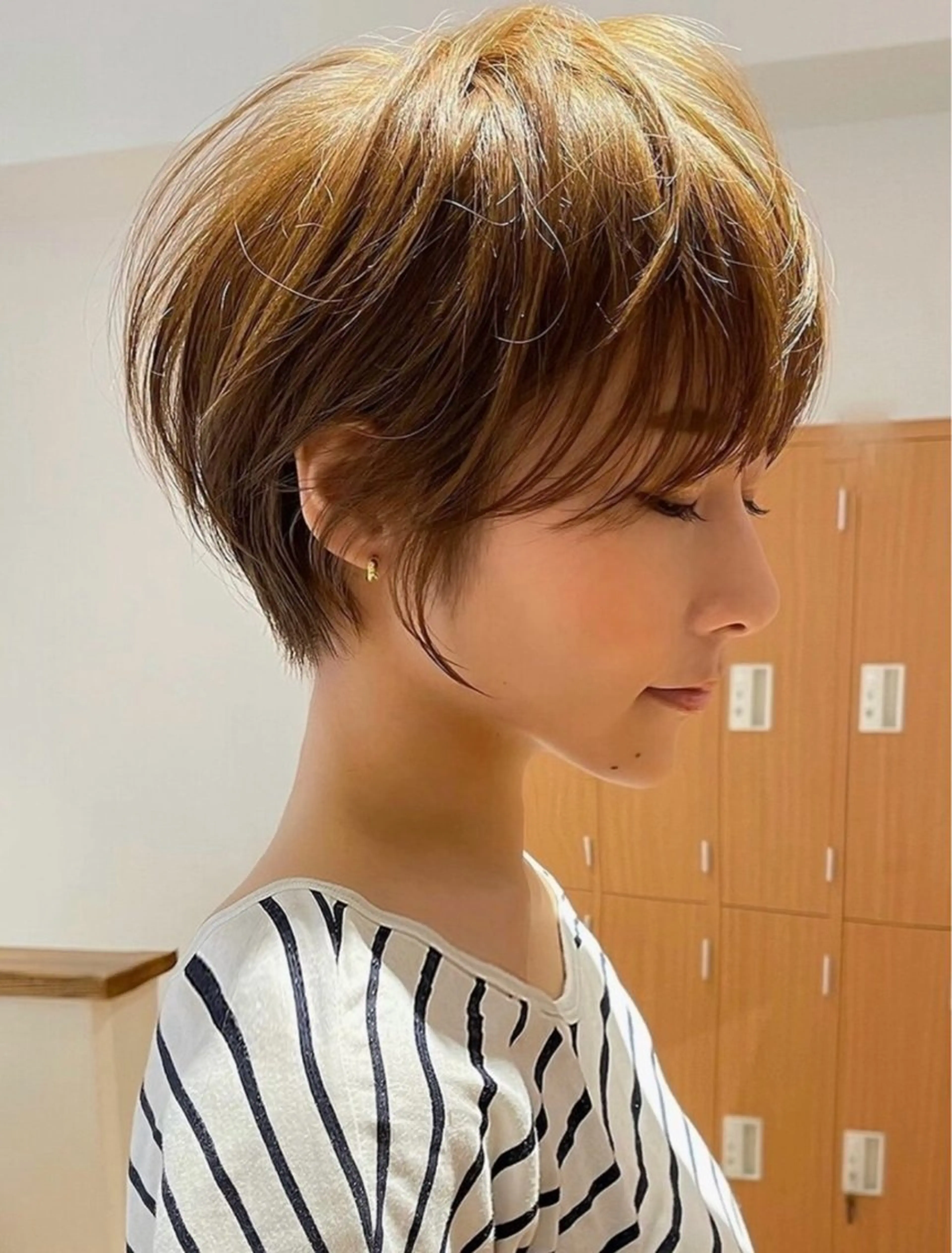 ショート ショートボブ ボブ かきあげバング 髪質改善 オン眉 i.Ehime所属・i.Ehime💫 齋藤  あつきのヘアスタイル