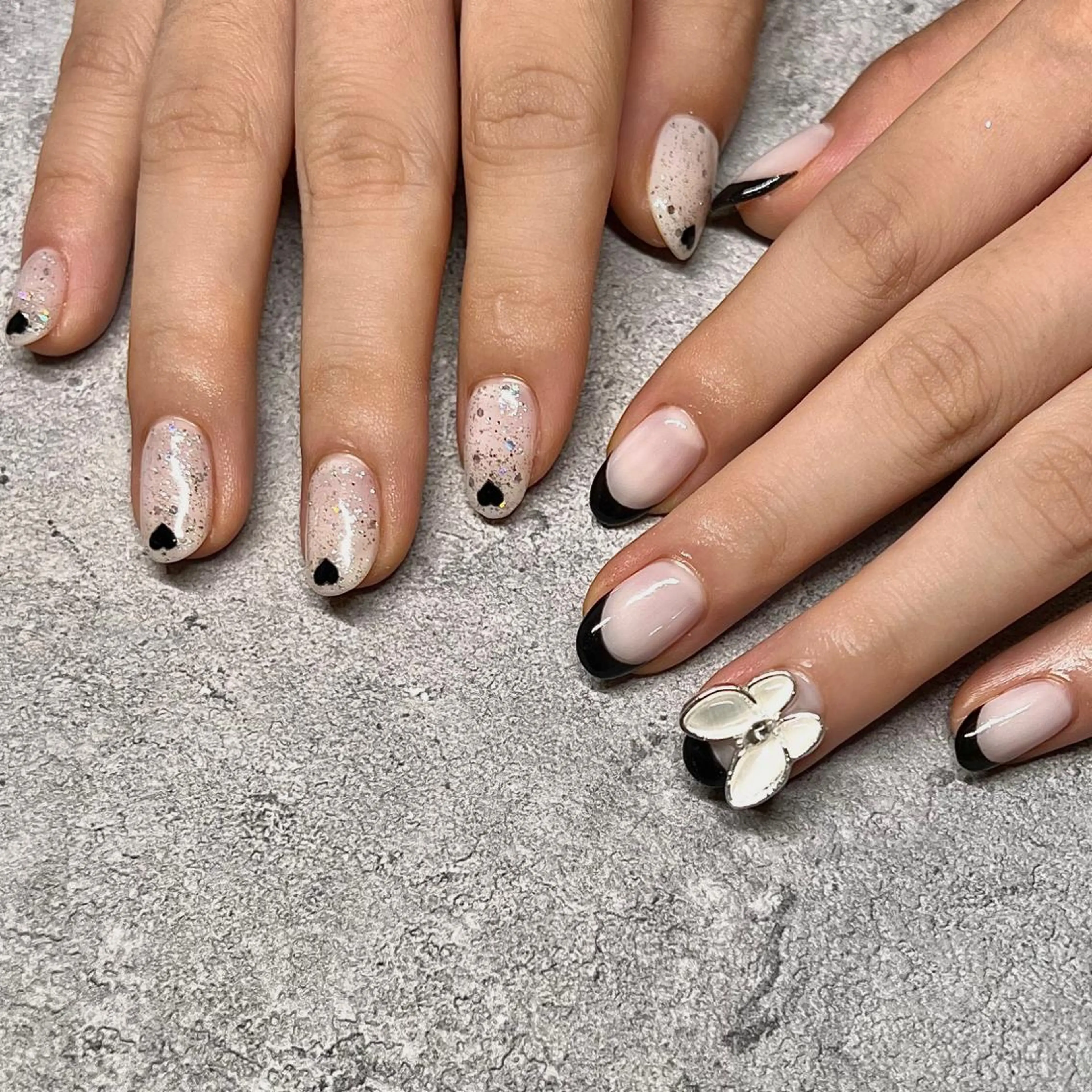 セミロング ネイル マツエク・マツパ ハンドネイル REVIA_nail maiのネイルデザイン