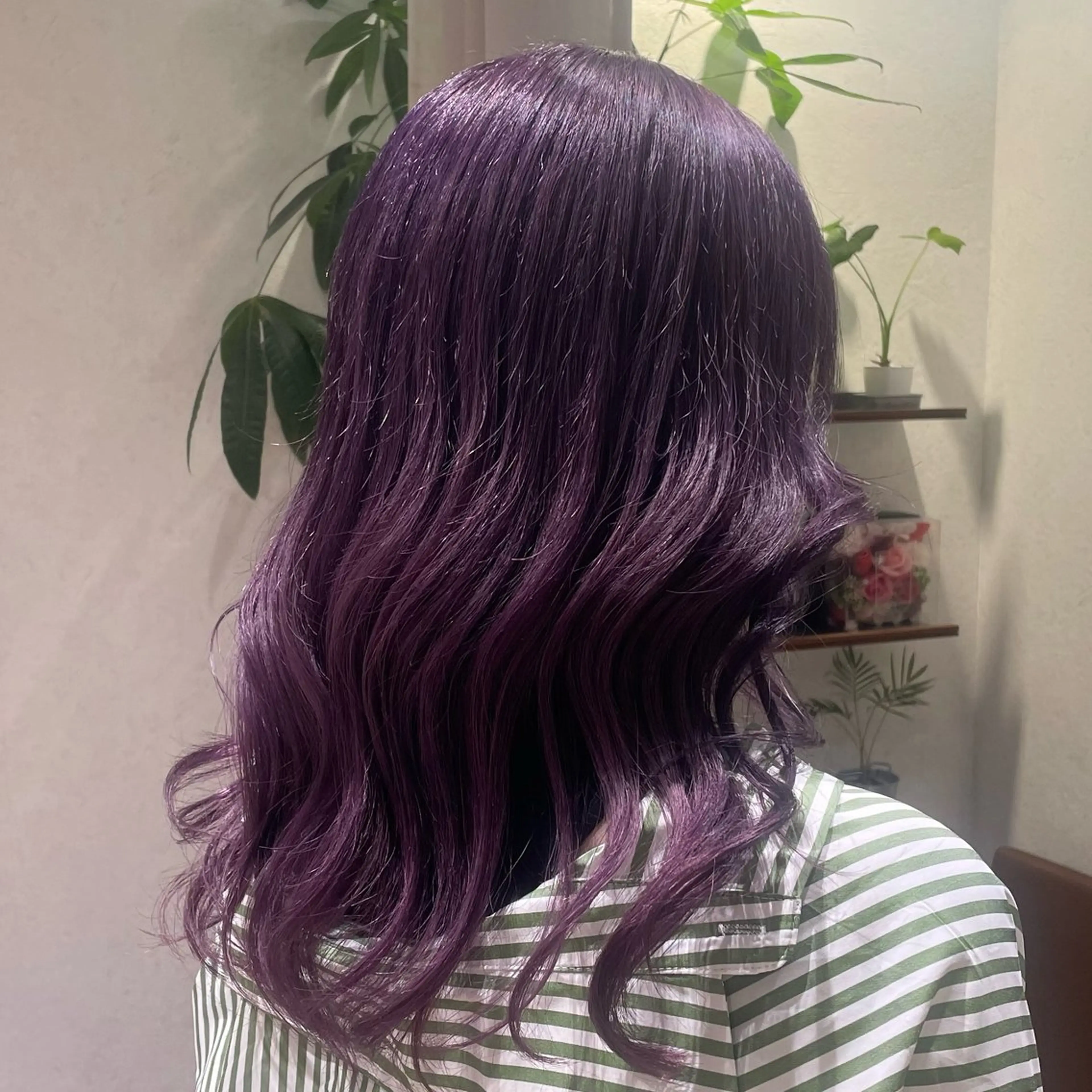 ロング パープルカラー ヘアカラー トリートメント ハルカ🌷/ モデル様募集中💖のヘアスタイル
