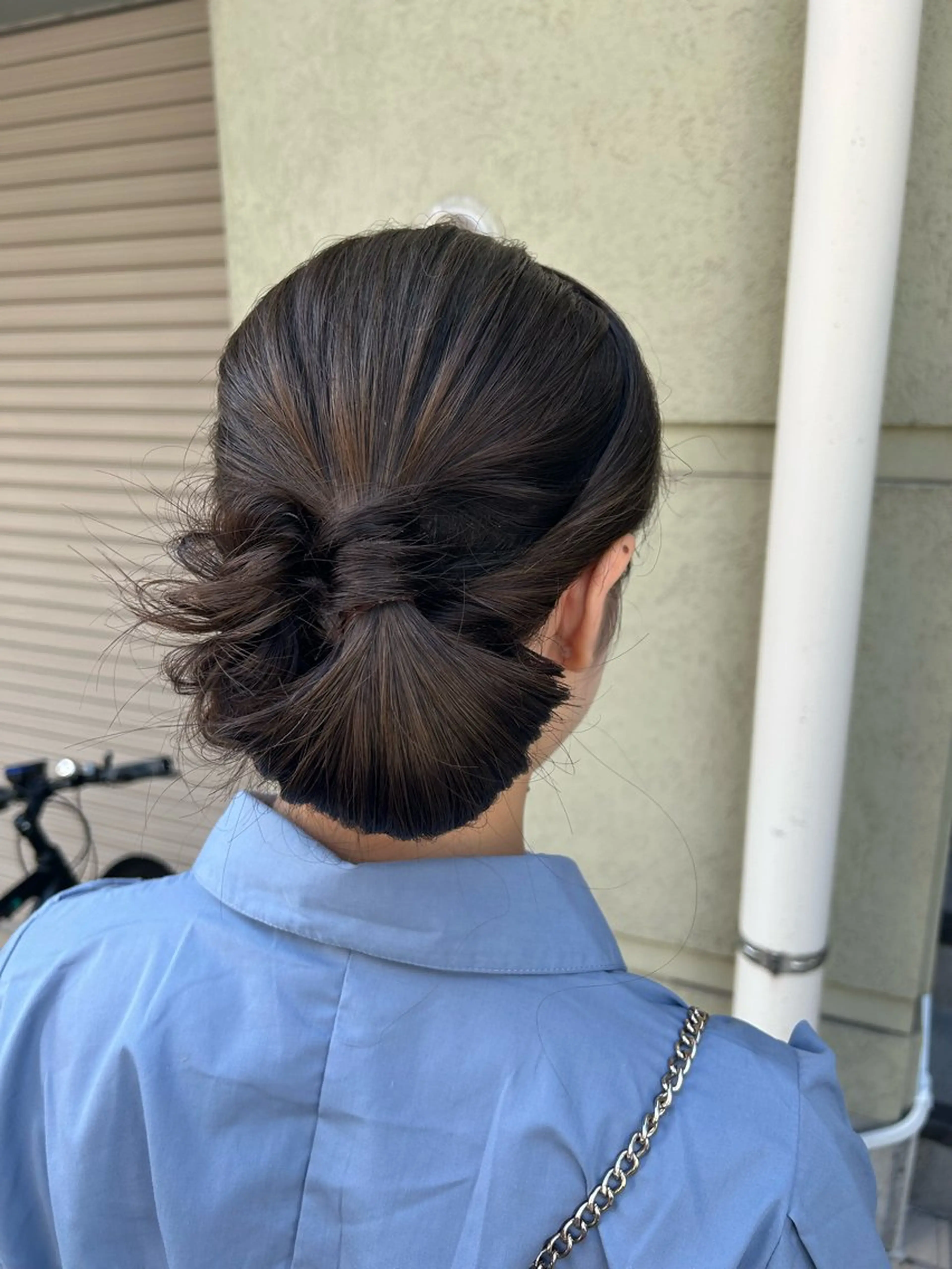 セミロング ヘアアレンジ ヘアセット 飯塚 沙衣のヘアスタイル