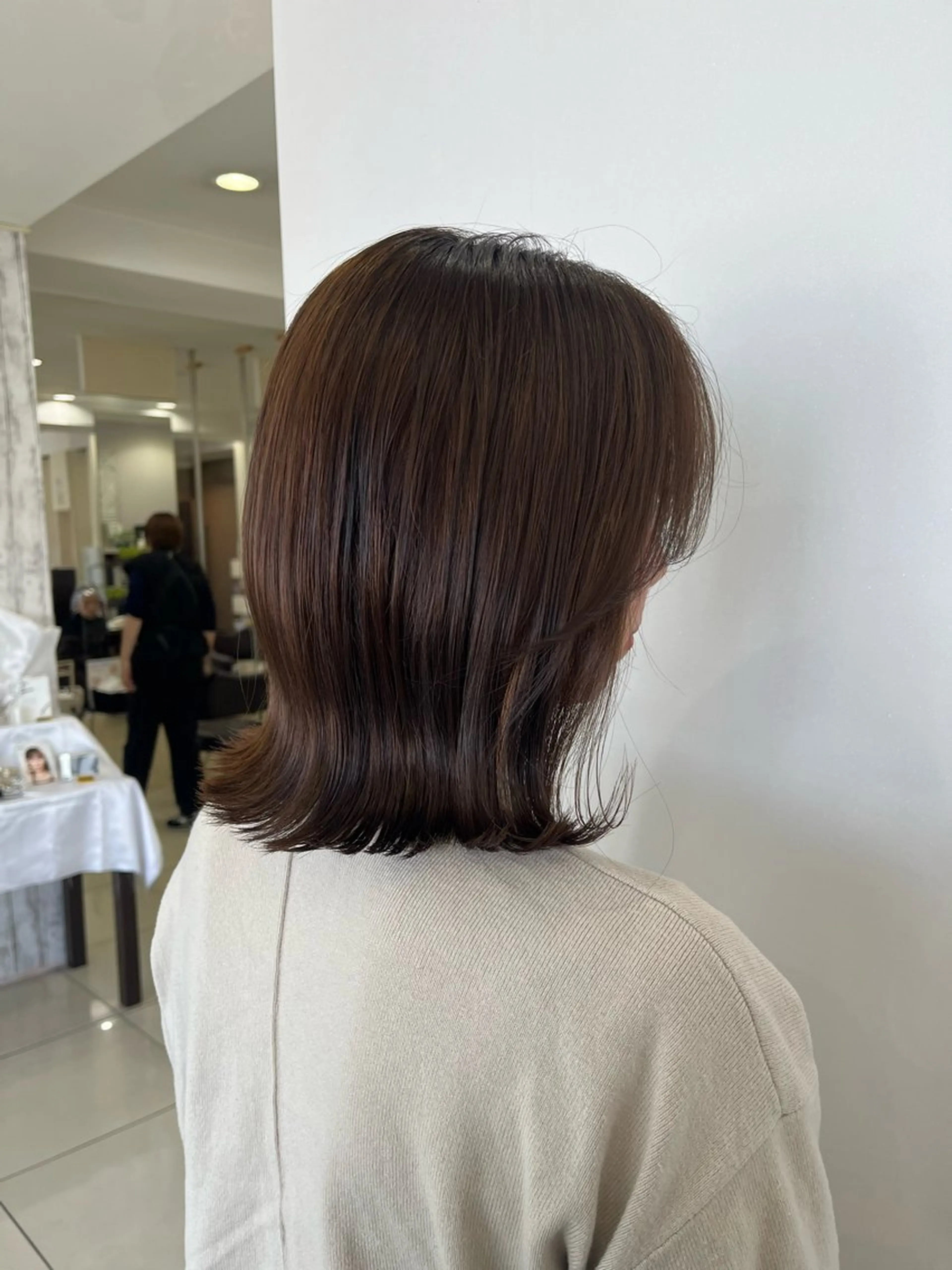 ミディアム カラー 赤みなしカラー/梅田 /レイヤー/IORIのヘアスタイル