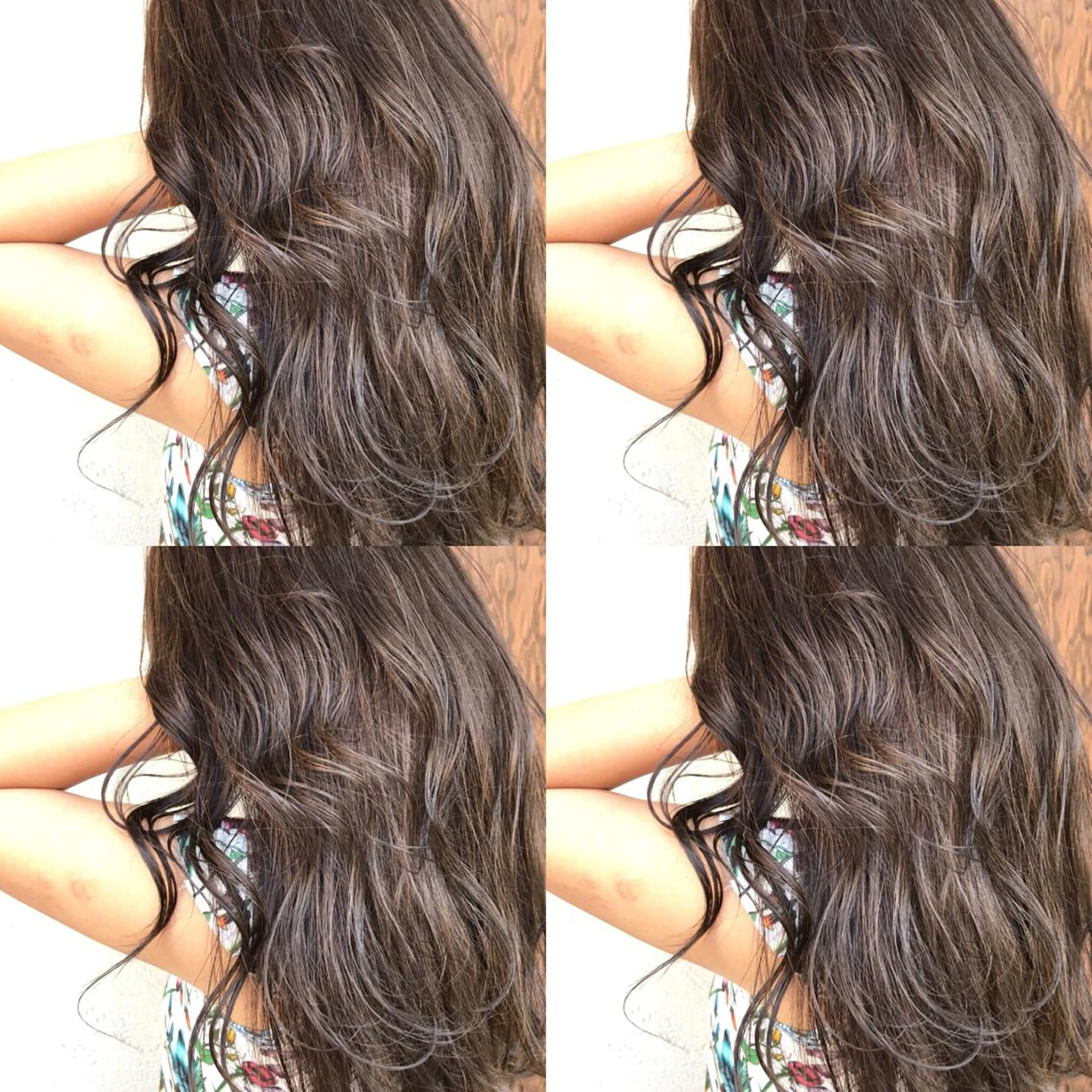 ロング カラー ブリーチ ハイライトカラー ハイライト 艶髪育成サロン 京橋　shinのヘアスタイル