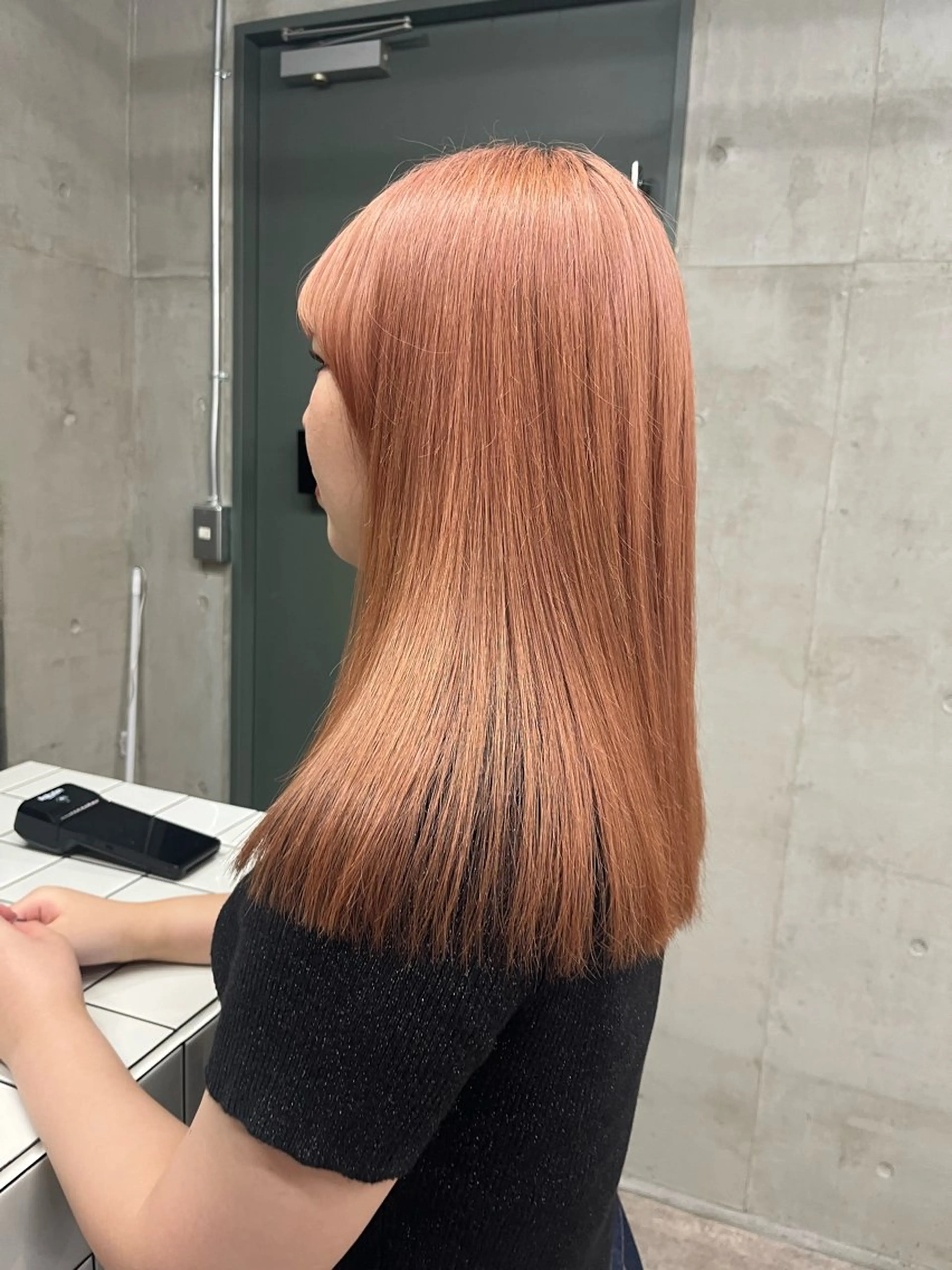 ロング カラー ベージュカラー ブリーチ ケアブリーチ 透明感カラー ダブルカラー SALT WATER所属・🫐 𝐌𝐚𝐨 🫐ボブモデル募集のヘアスタイル