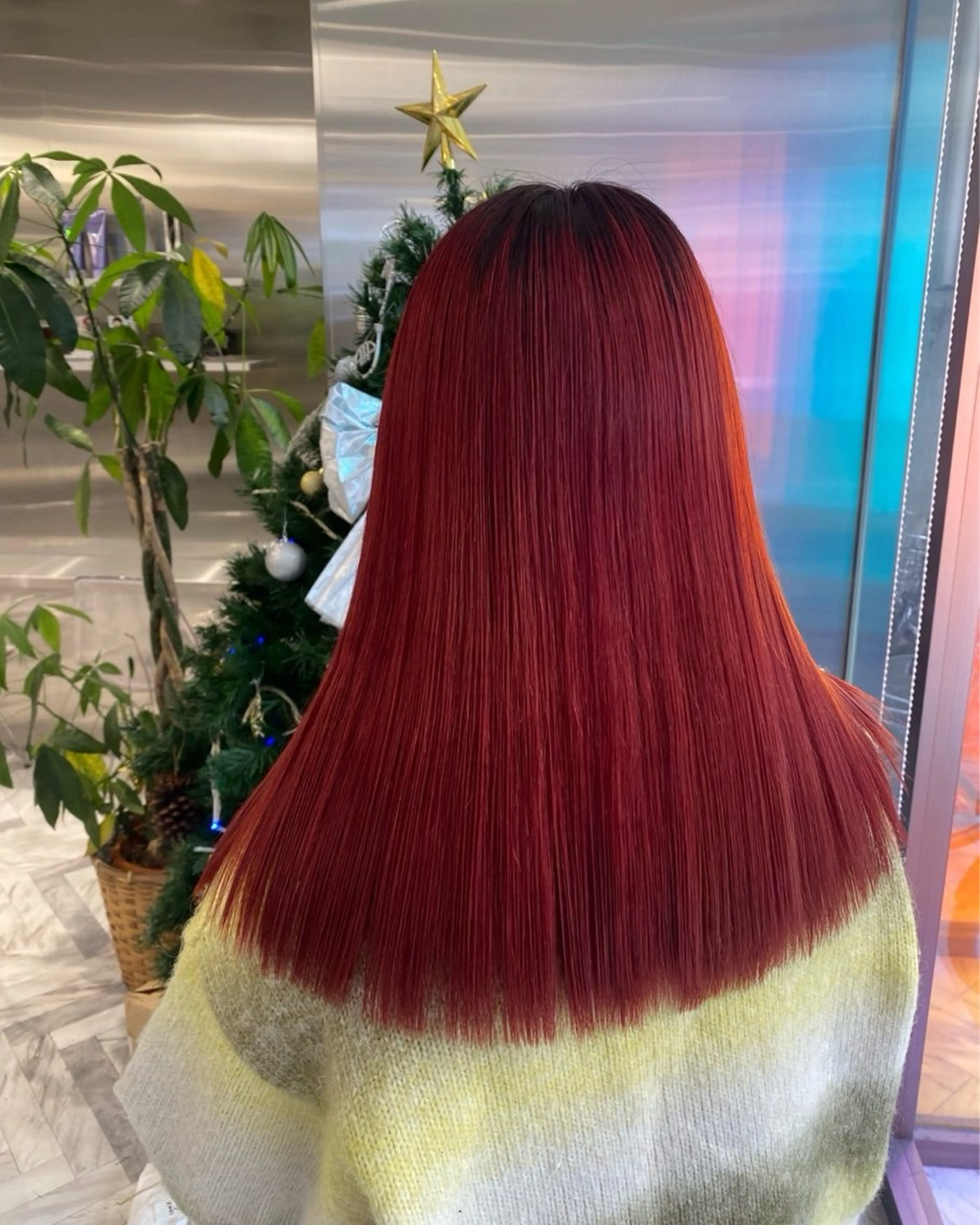 カラー ダブルカラー レッドカラー 🐳バッサー🐳 /艶カラー/髪質改善のヘアスタイル