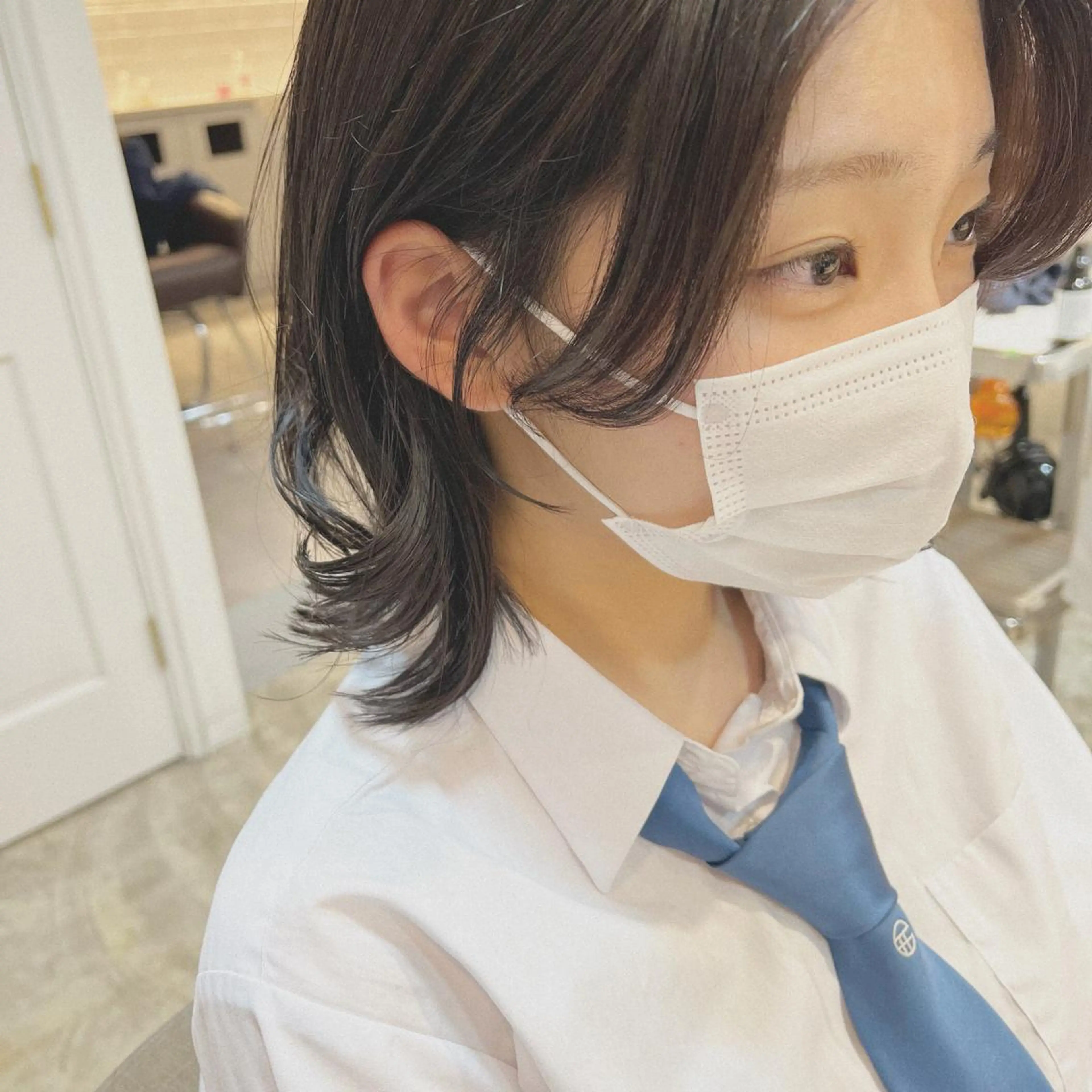 ミディアム ☁️RIKA☁️ @ri2_____bのヘアスタイル