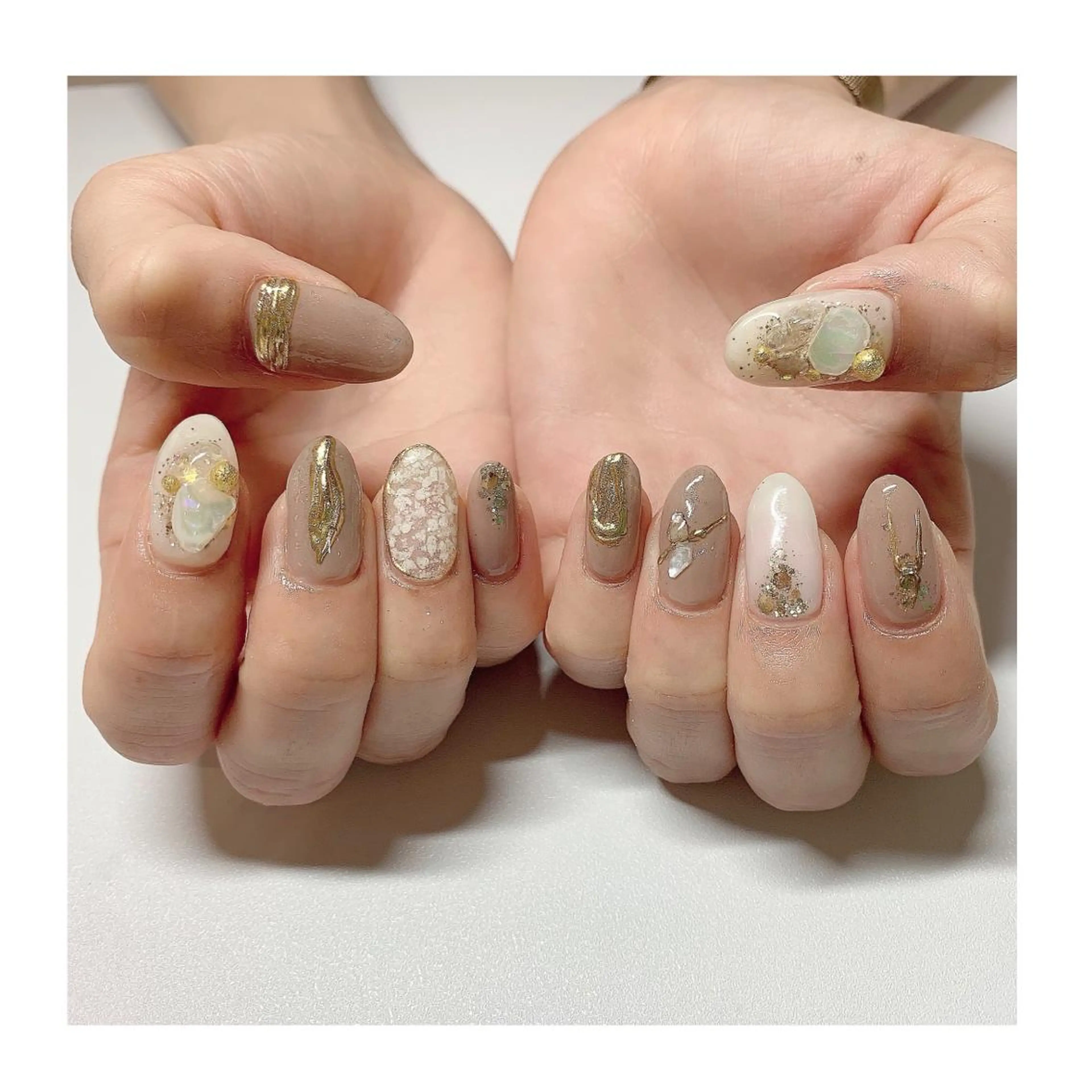 ネイル ニュアンスネイル LaLa Peach 福岡のネイルデザイン