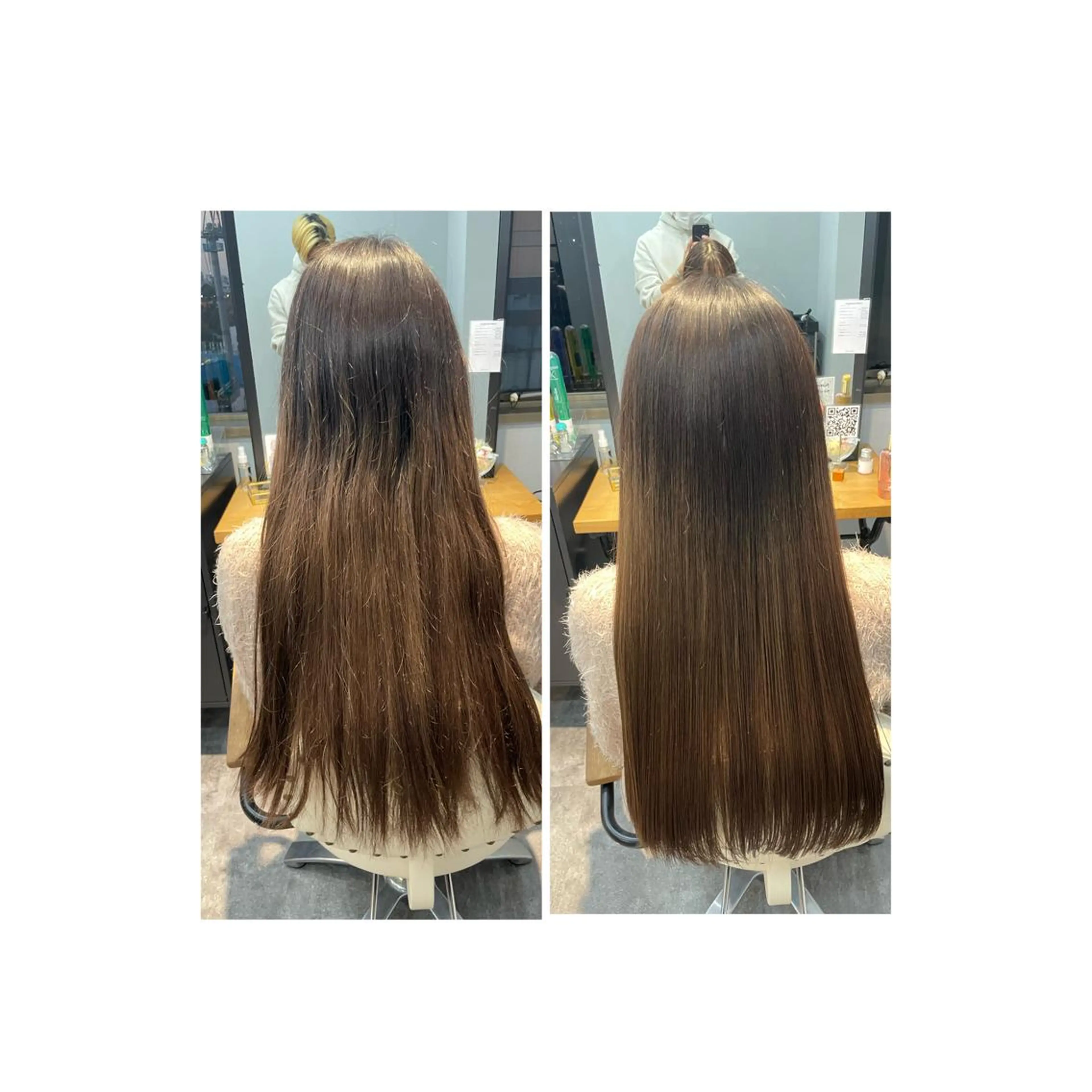 セミロング カラー ヘアアレンジ アディクシーカラー アッシュ バレイヤージュ ベージュカラー ブリーチ カラー指名No.1✨ 星野六三四のヘアスタイル