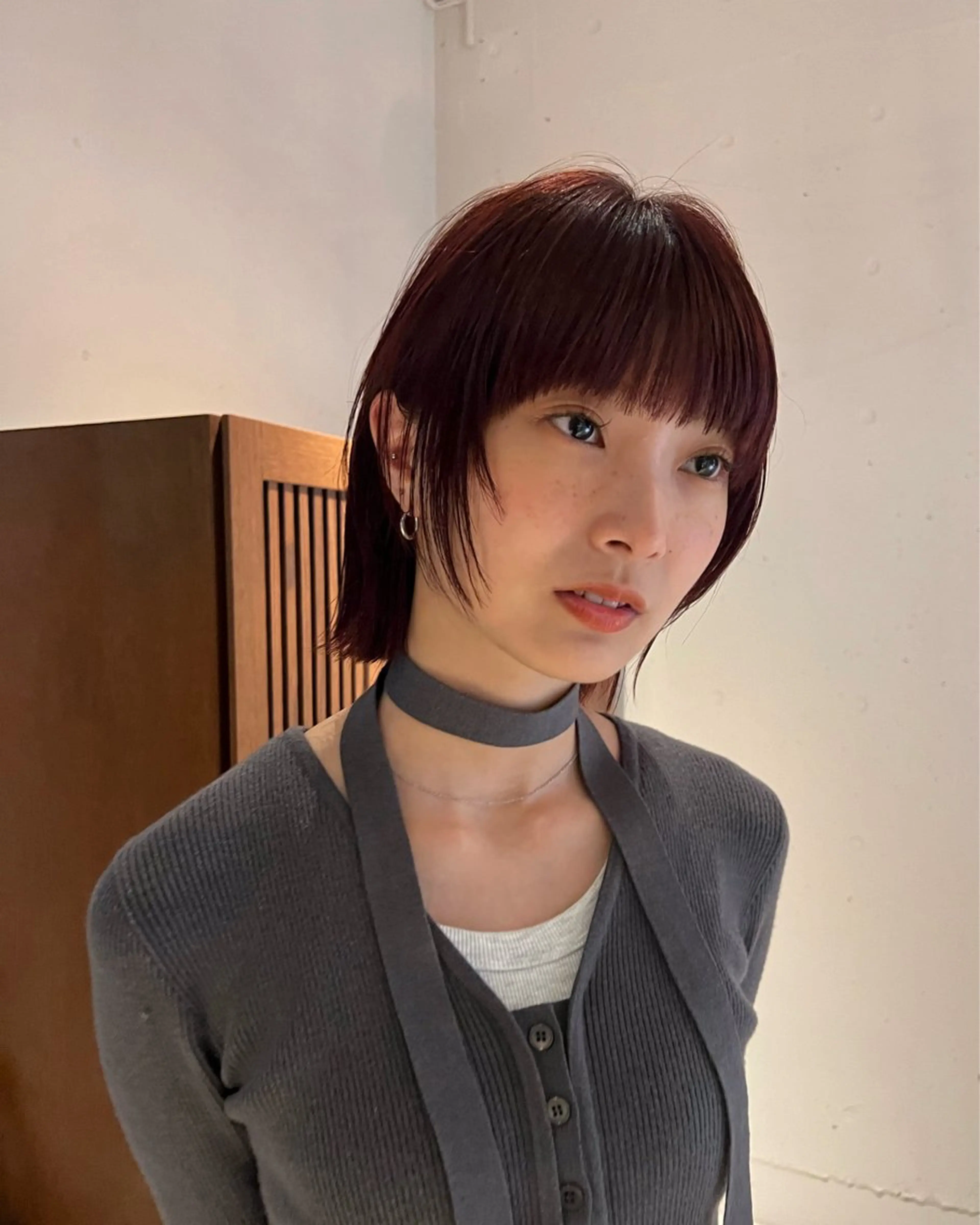 ミディアム カラー 竹下 浩一のヘアスタイル