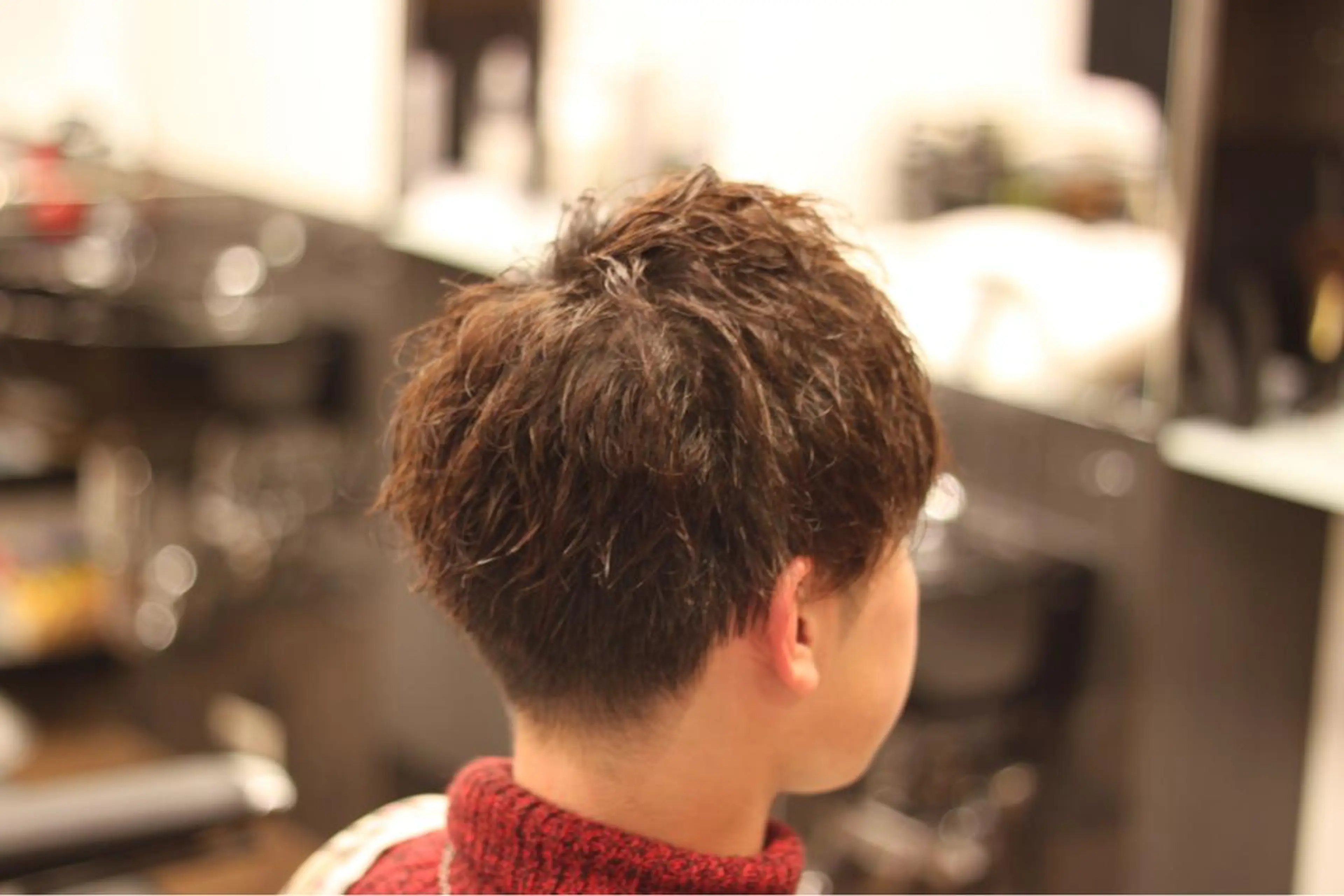 ショート パーマ メンズ マッシュ メンズパーマ スパイラルパーマ 前田賢生 ご新規様はNGのヘアスタイル