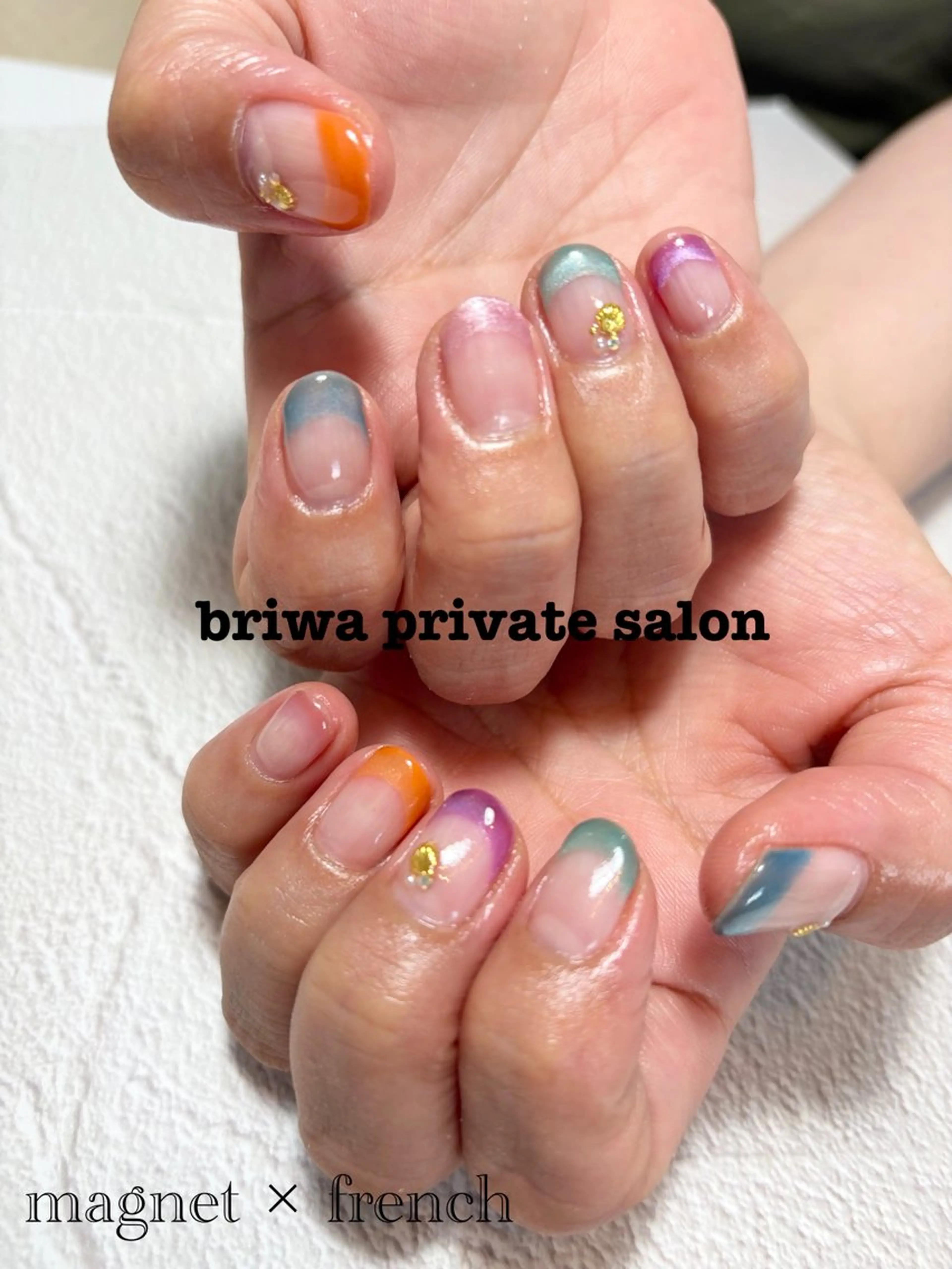 ネイル ハンドネイル Briwa✨nail 💅enoi ❤︎のネイルデザイン
