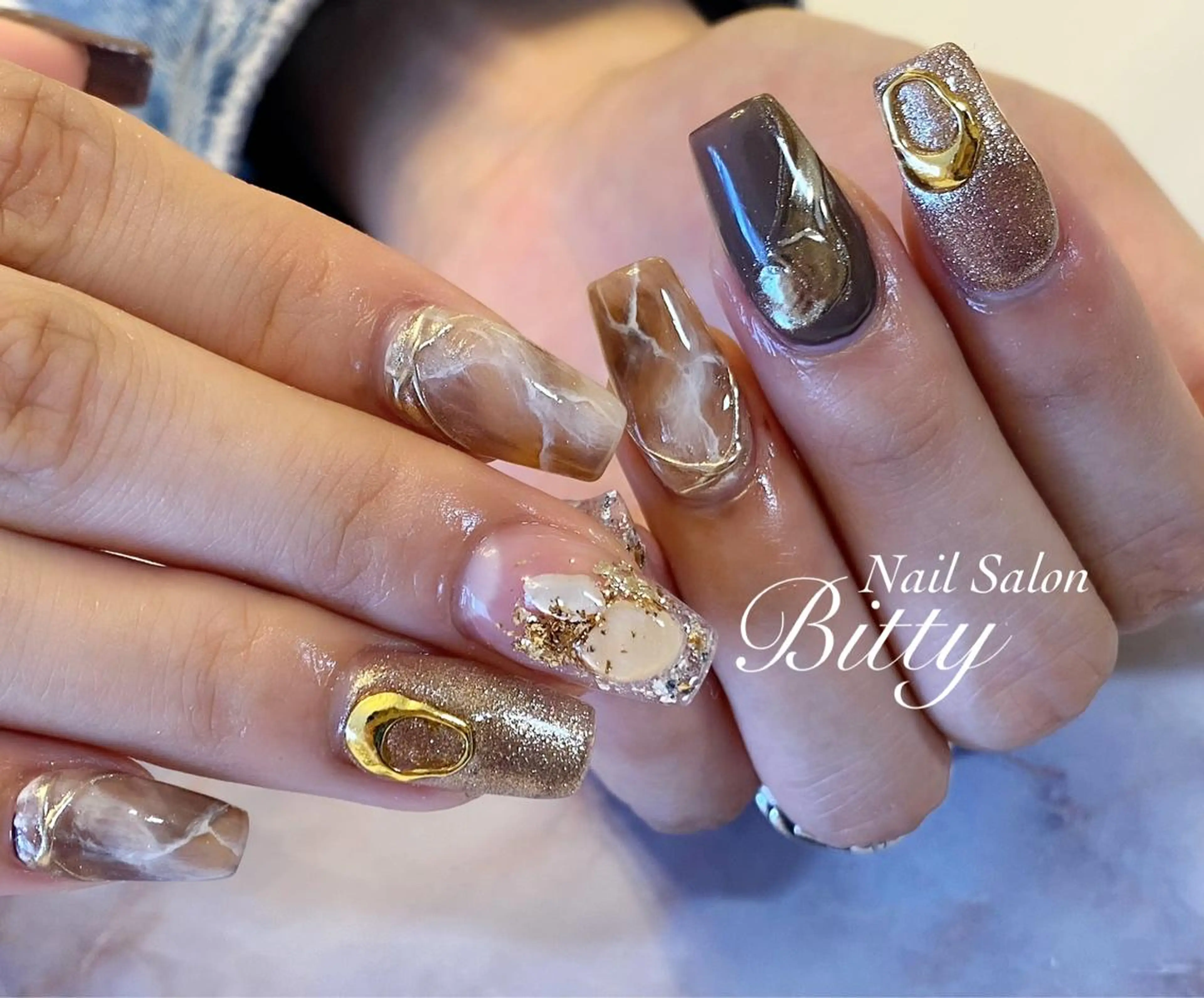 ネイル スカルプネイル Bitty yurine🎀のネイルデザイン