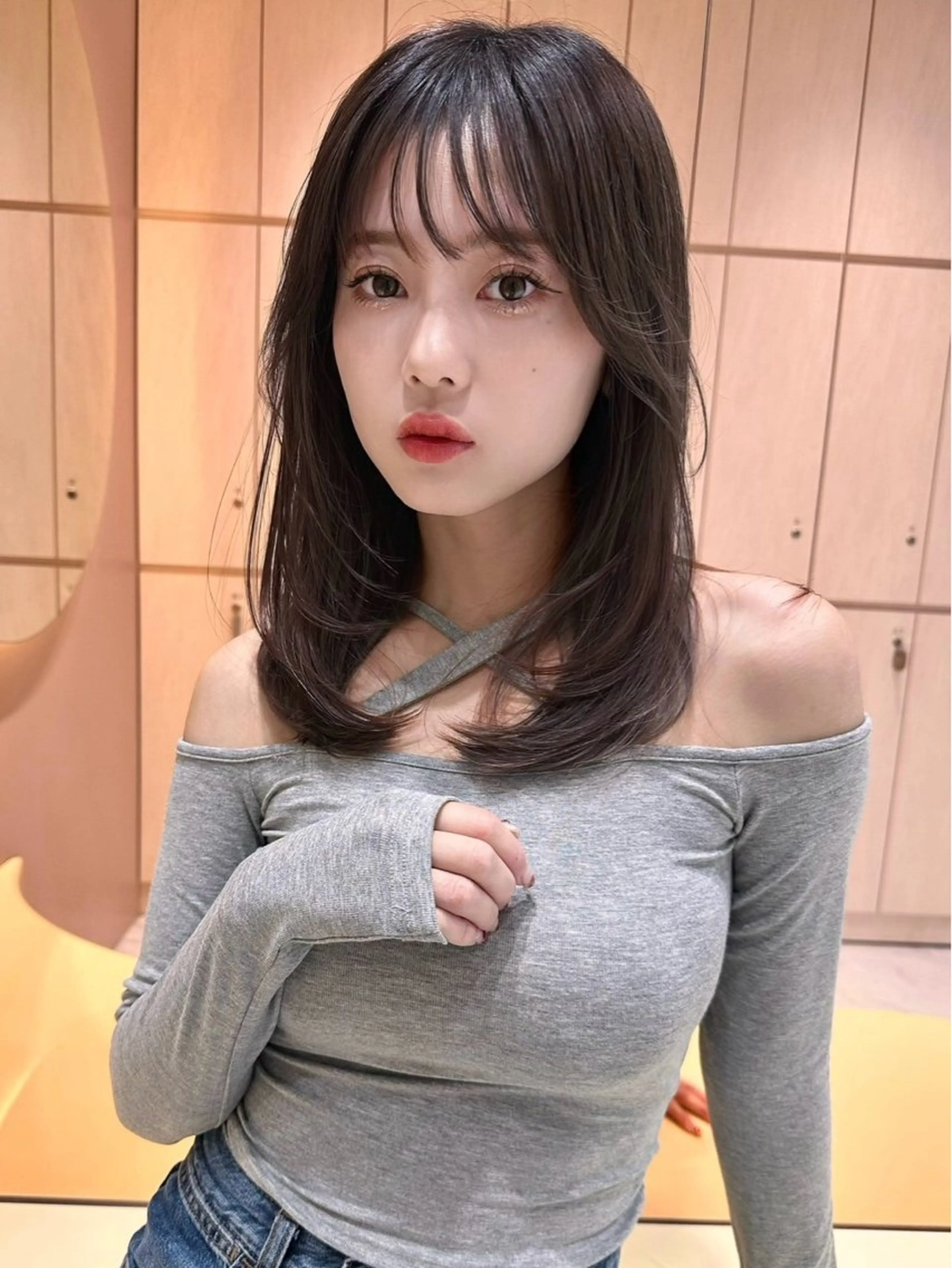ミディアム カラー ヘアカラー ロンド プロフィール浦和のヘアスタイル