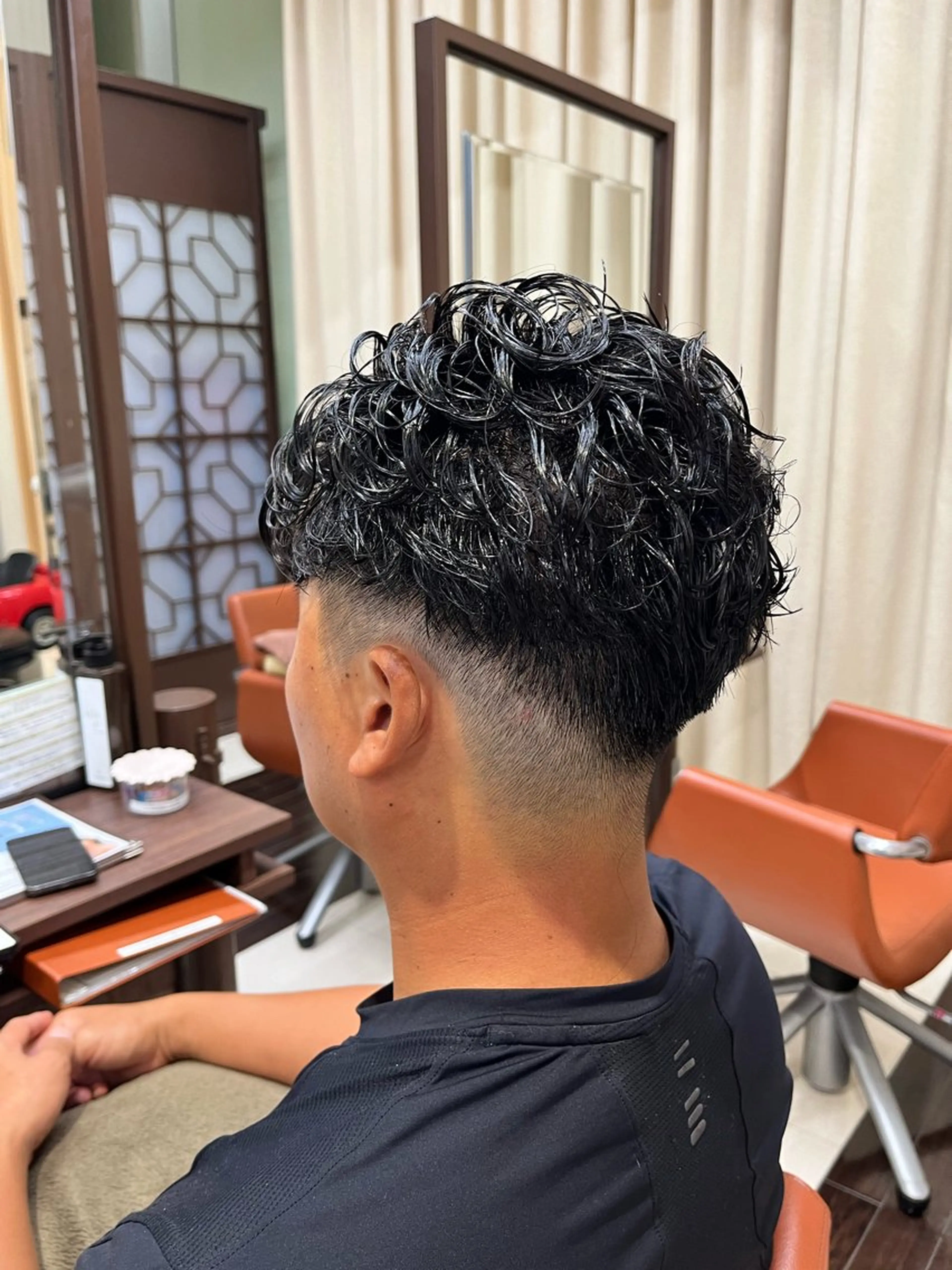 ショート パーマ メンズ カット パーマ ヘアセット AROH  men's cut&men's perm 船橋店所属・🧊メンズ特化🧊 高木航希のヘアスタイル