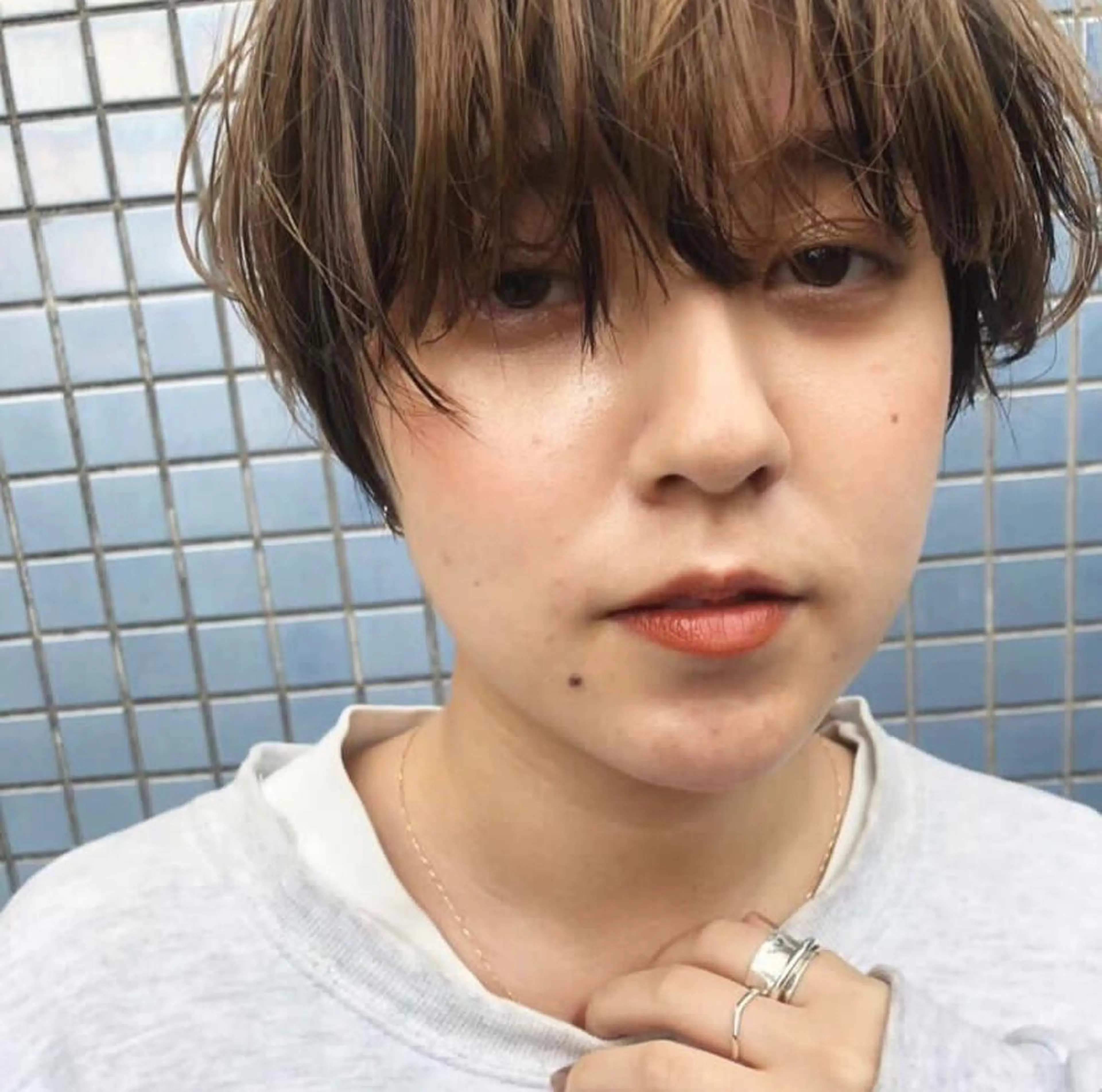 ショート パーマ THE DAY所属・AKI HASHIMOTOのヘアスタイル