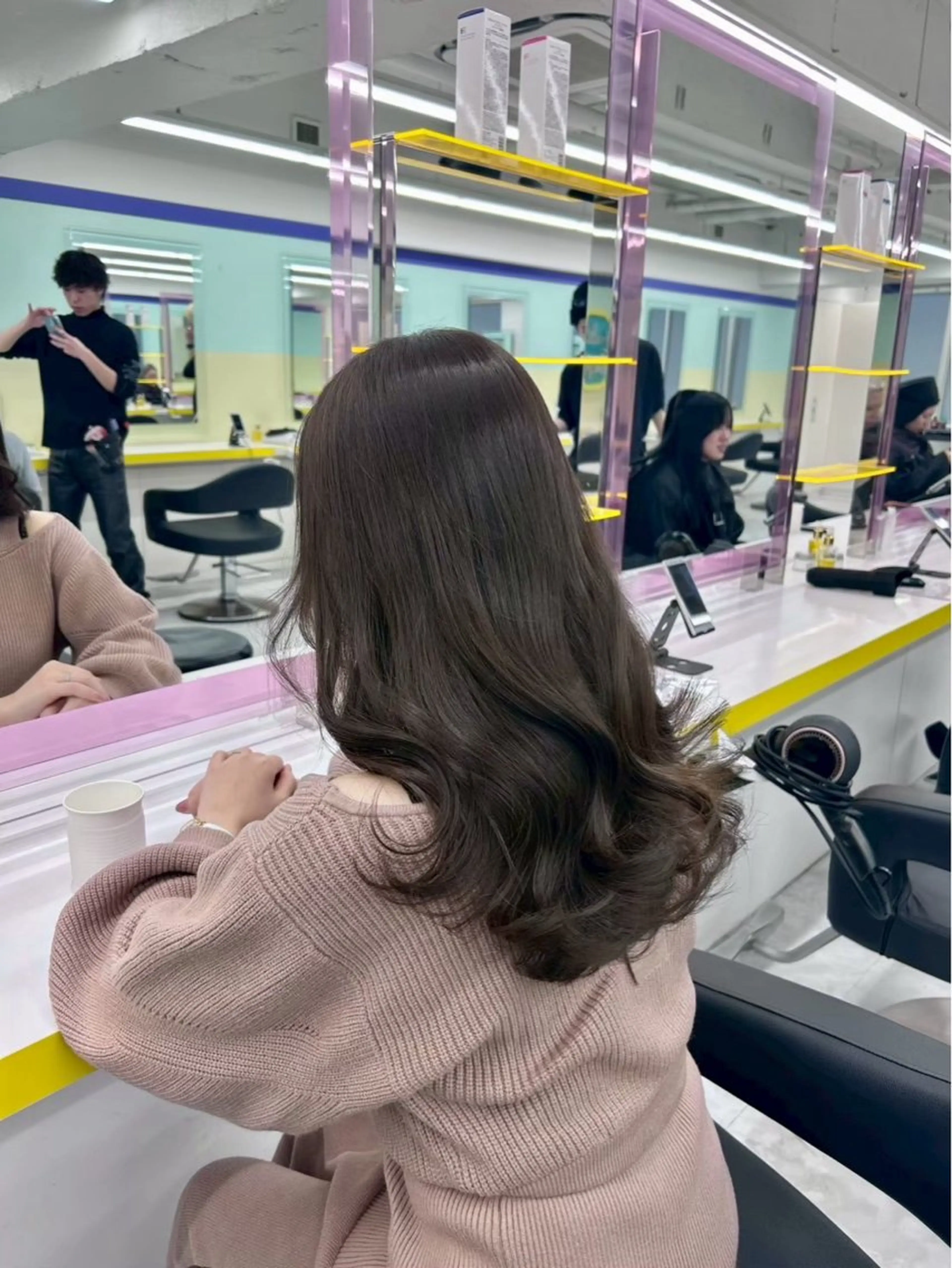 ロング カラー 透明感カラー 髪質改善 トリートメント 🏹透明感推しカラー 🏹YUI🐰🫧のヘアスタイル