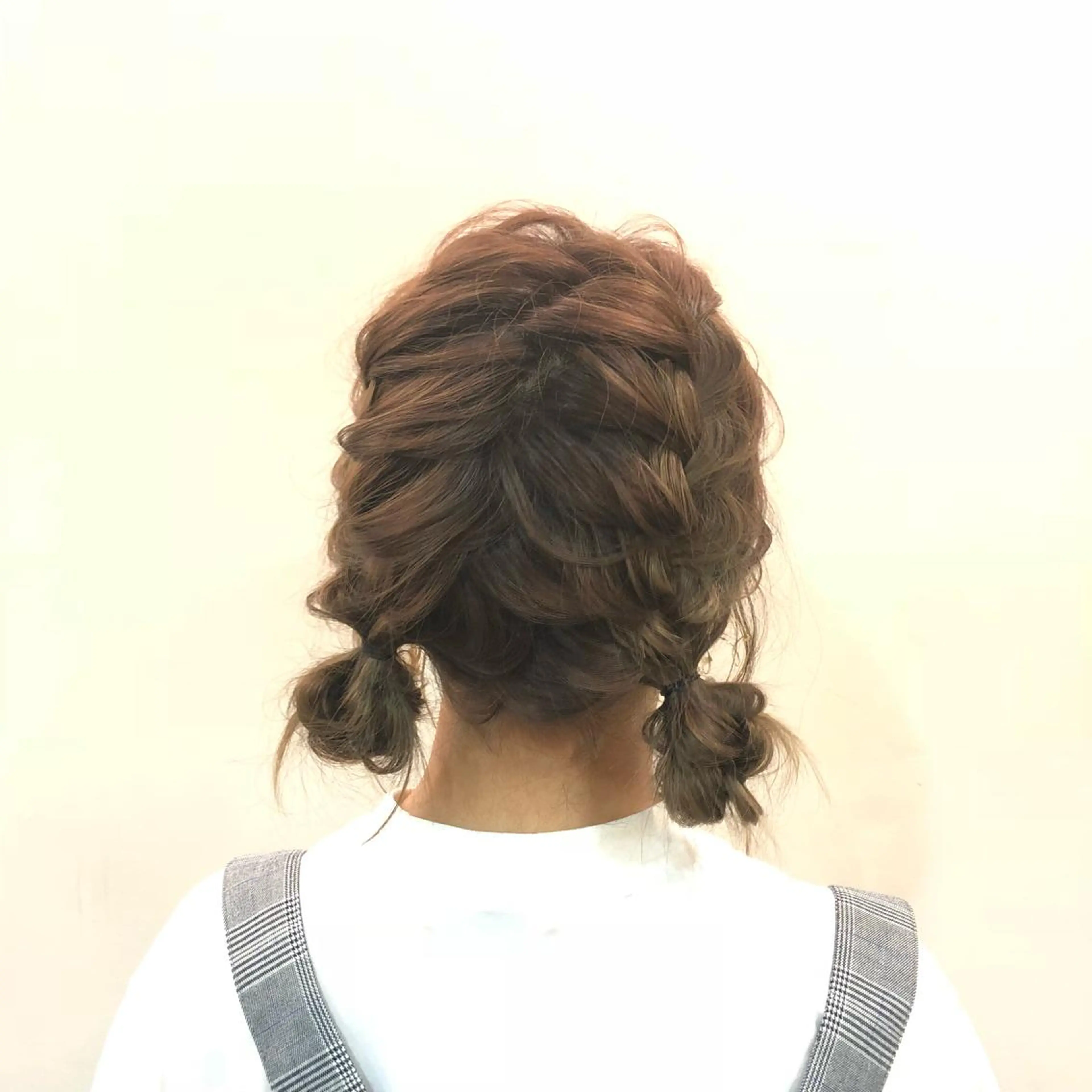 セミロング カラー パーマ ヘアアレンジ 口コミ高評価👍✨ フチタミサオ🦋のヘアスタイル