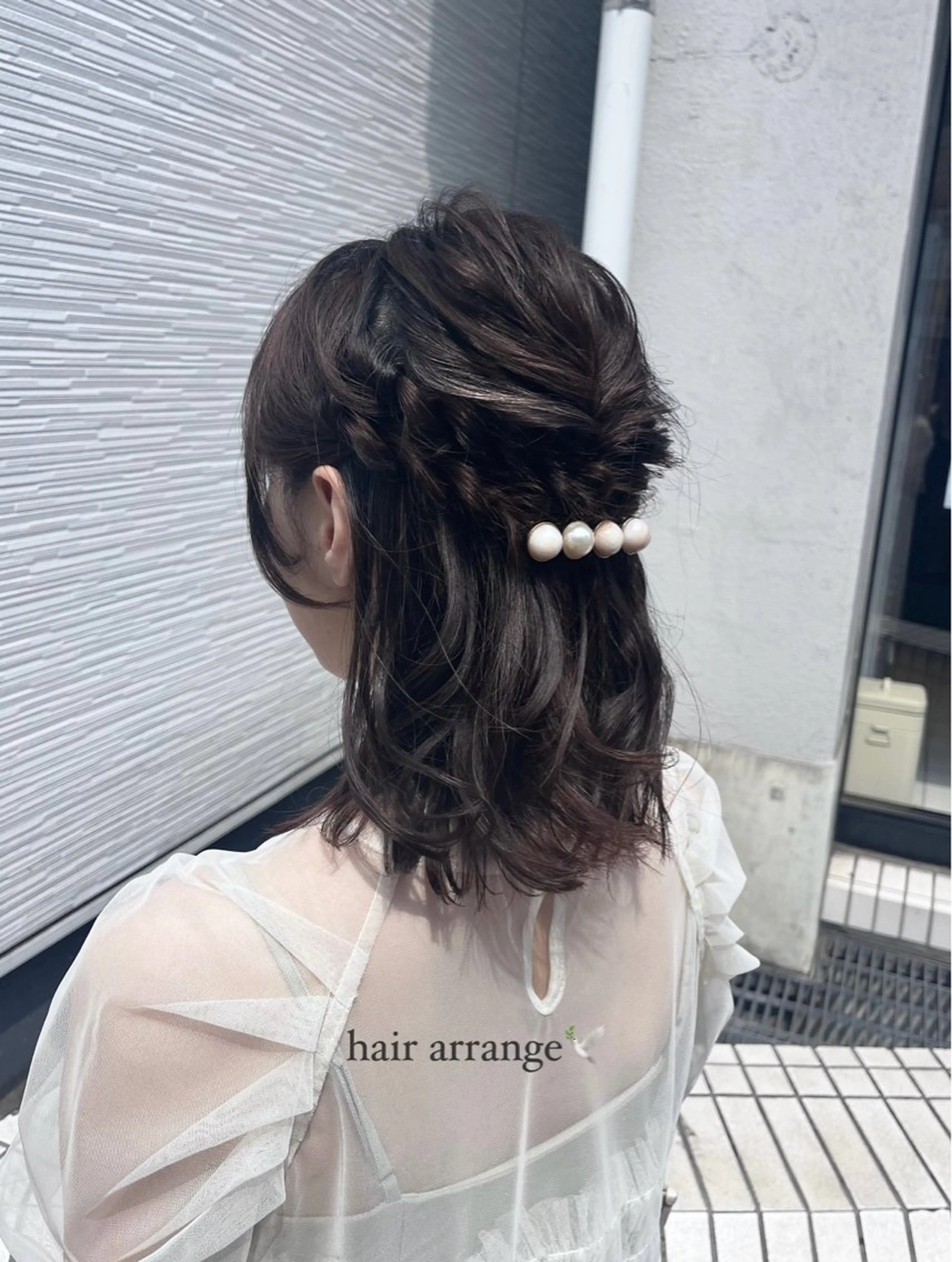 セミロング ヘアアレンジ ヘアセット 🩰モテ艶girly ヘア🪽彩香‎🪡⟡のヘアスタイル