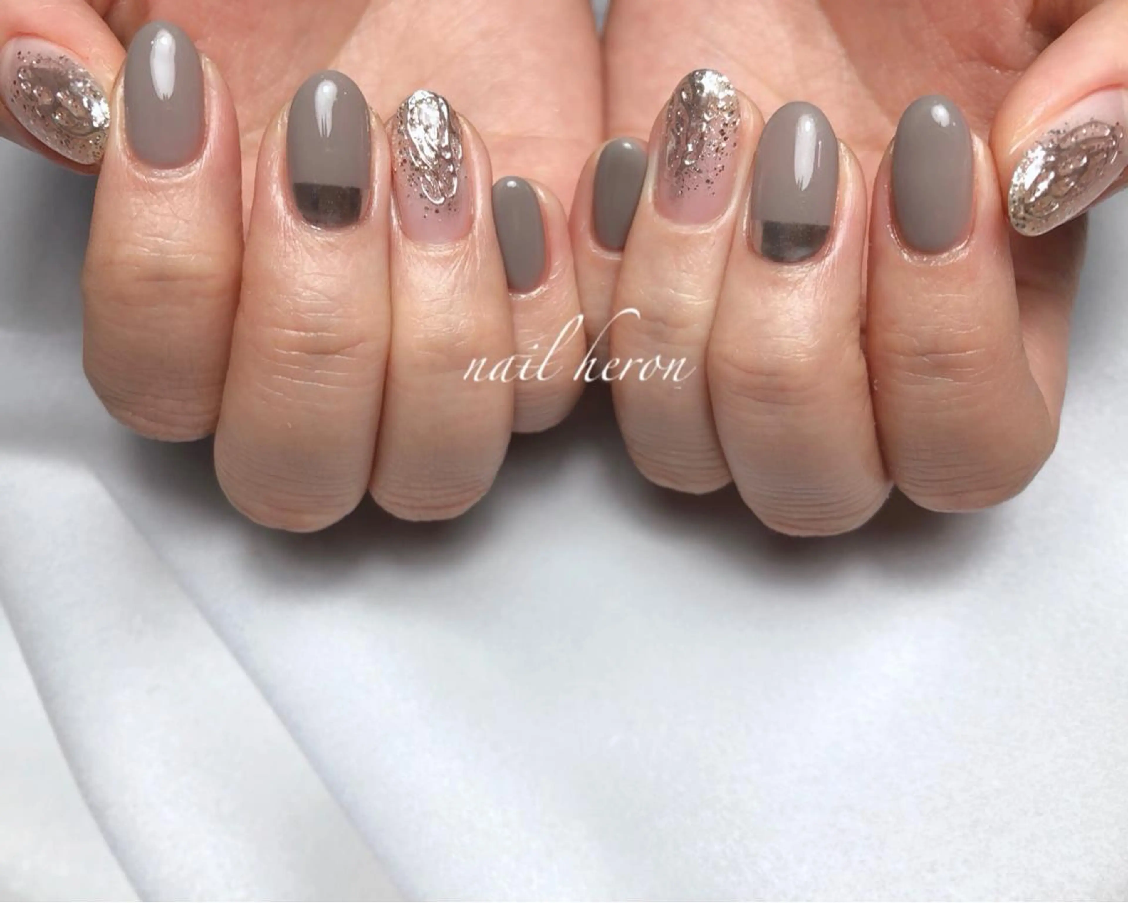 ネイル シルバー ハンドネイル nail heron所属・saki_ nail heronのその他イメージ