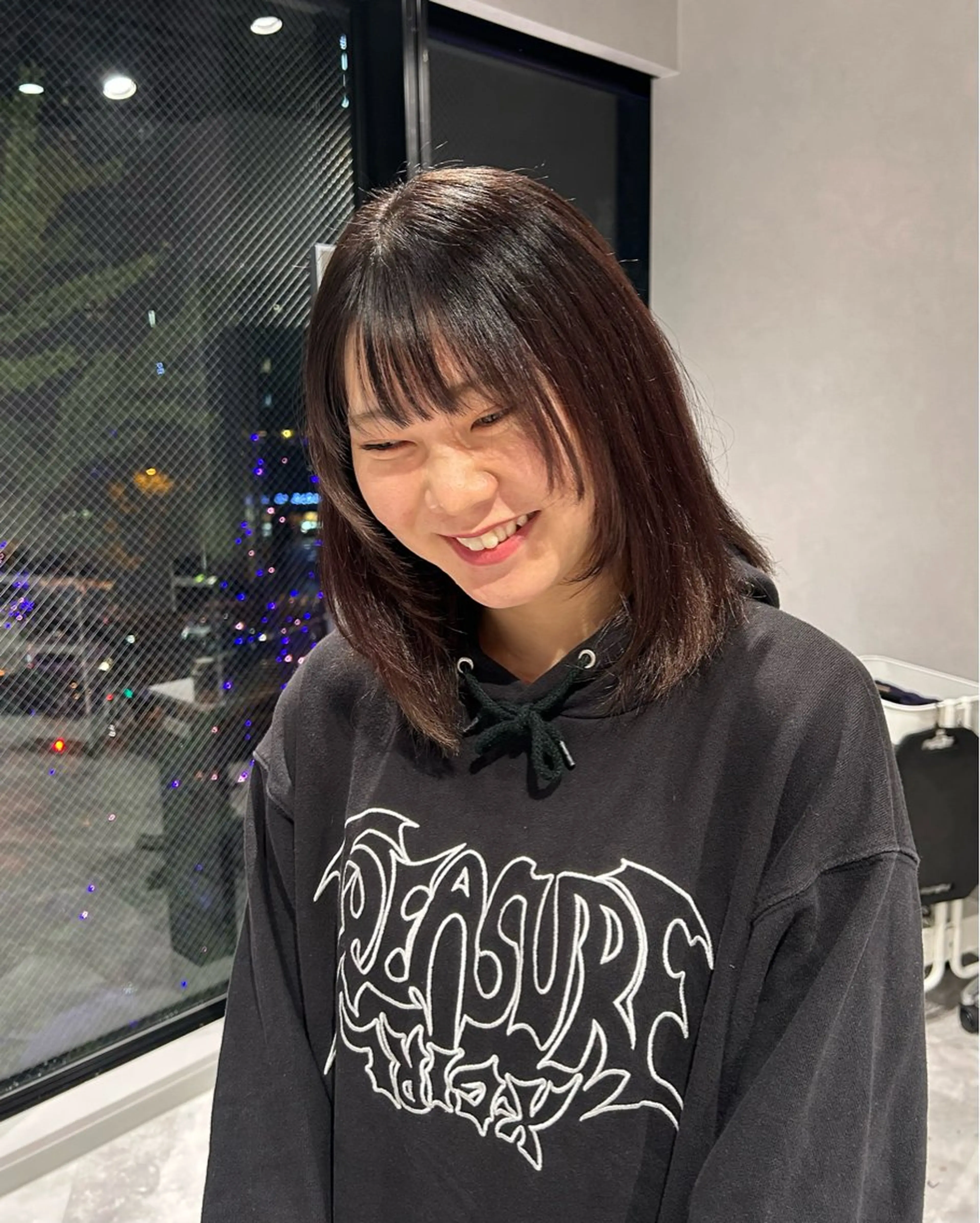ミディアム 顔まわりレイヤー レイヤーカット 寺川留以 /カットモデル募集中のヘアスタイル