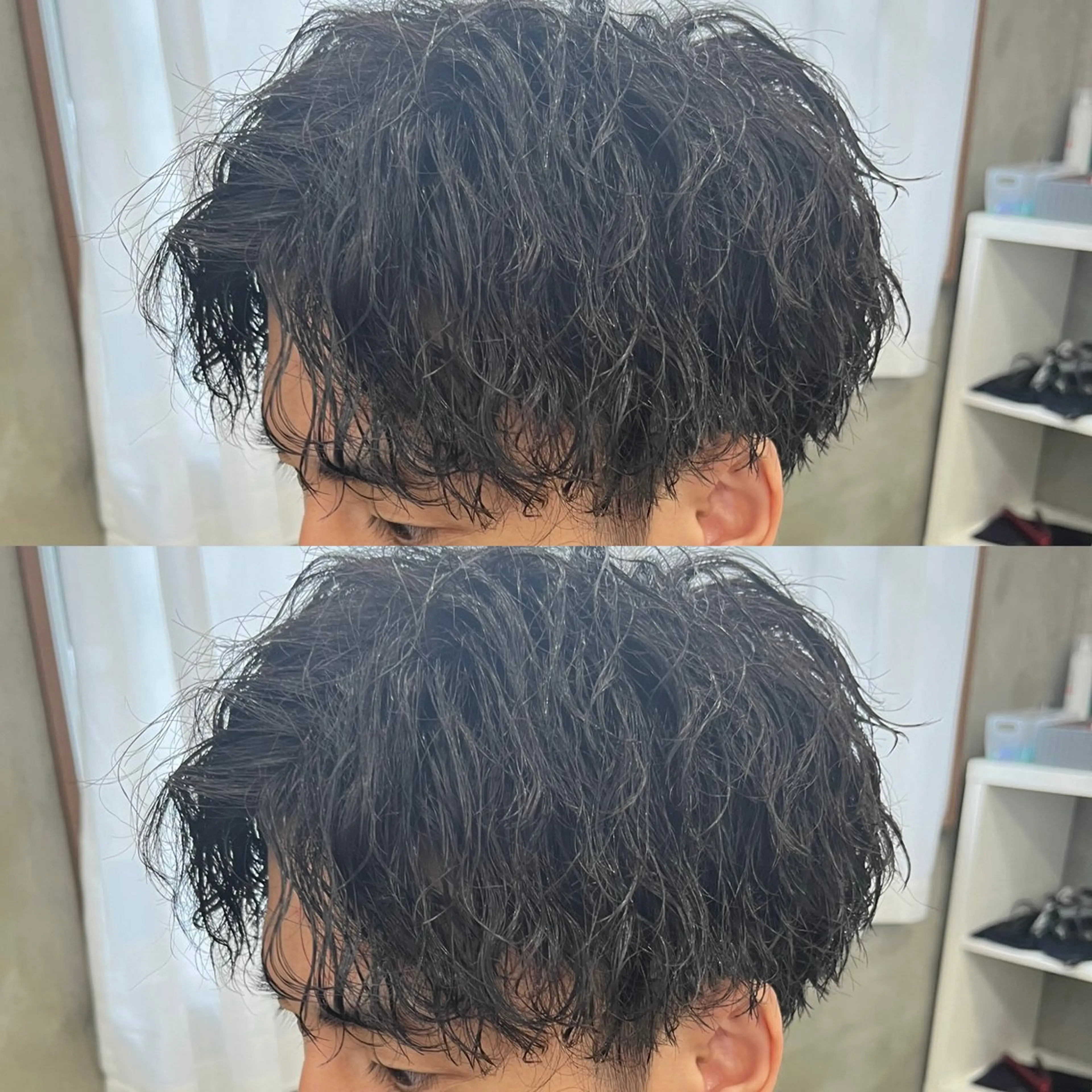 ミディアム パーマ メンズ カット メンズ満足度No.1 代表 北野拓海 蕨のヘアスタイル