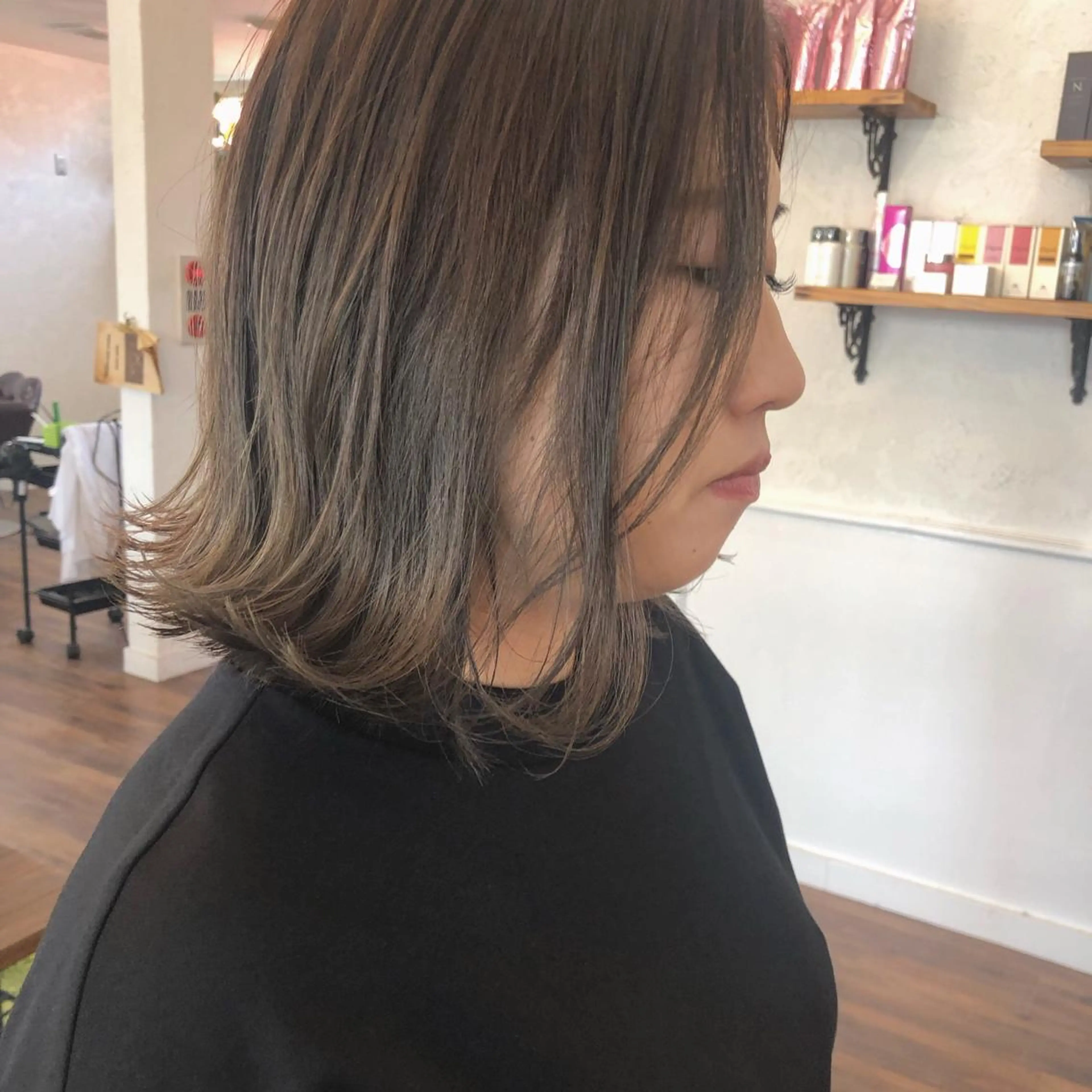 ショート カラー カット ヘアカラー 江原 彩華のヘアスタイル