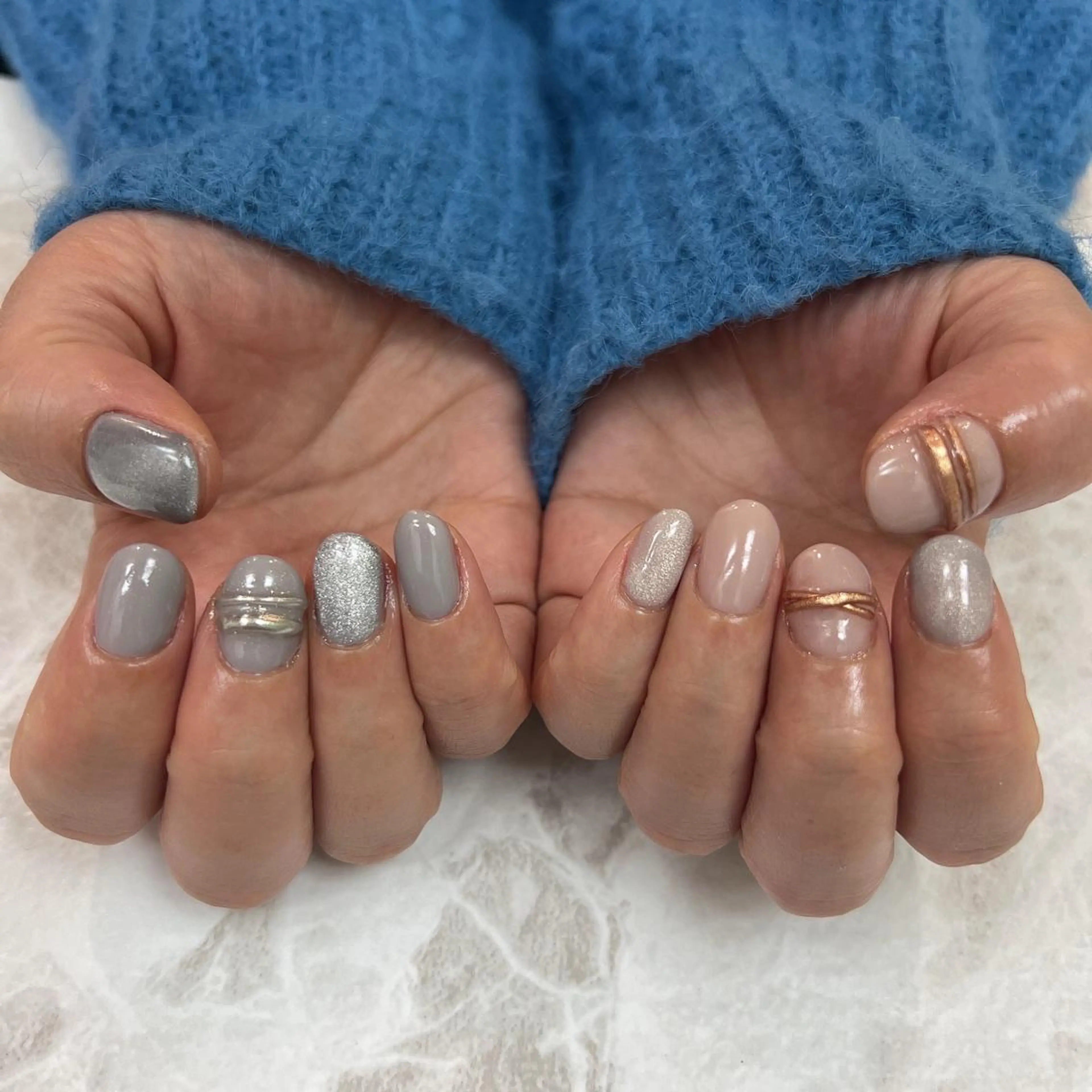 ネイル マグネットネイル ピンク Irodim所属・MOKA NAKAGAWAのネイルデザイン
