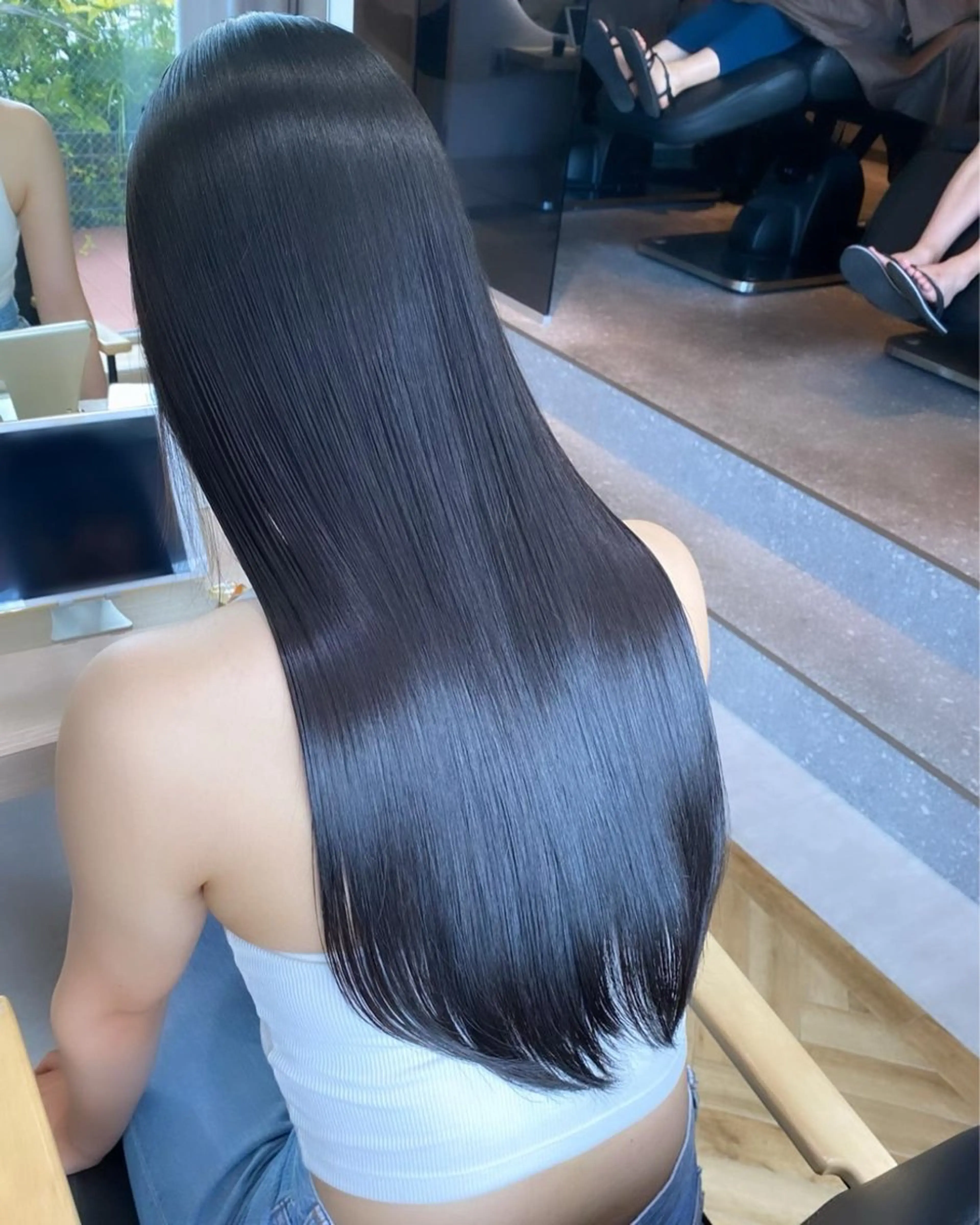 セミロング カット ヘアカラー トリートメント 中村一樹/髪質改善 艶髪/艶カラー/美髪のヘアスタイル