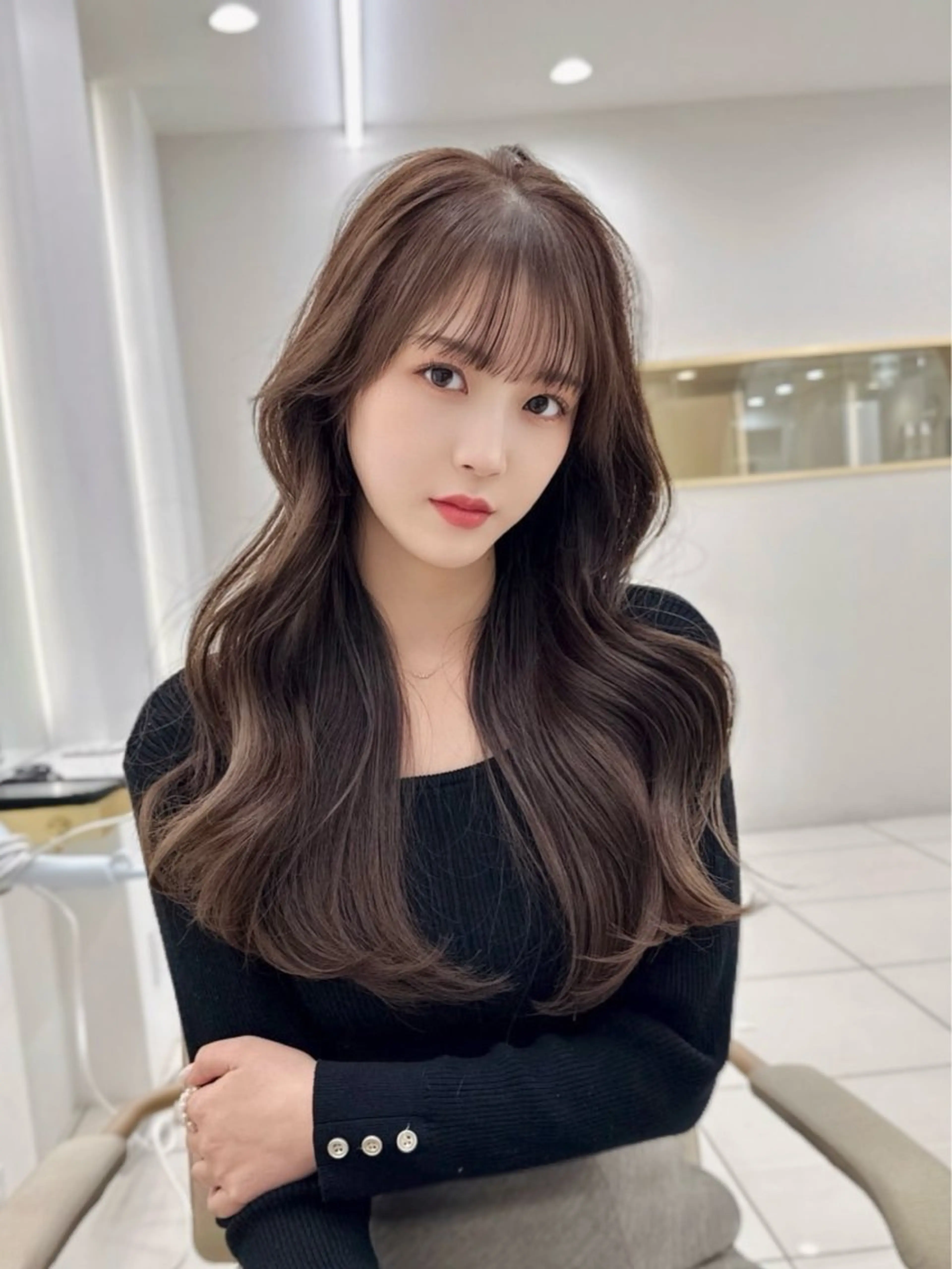 ロング カラー MAEUL luna所属・前髪顔周り/レイヤー 韓国/桔川恒のヘアスタイル