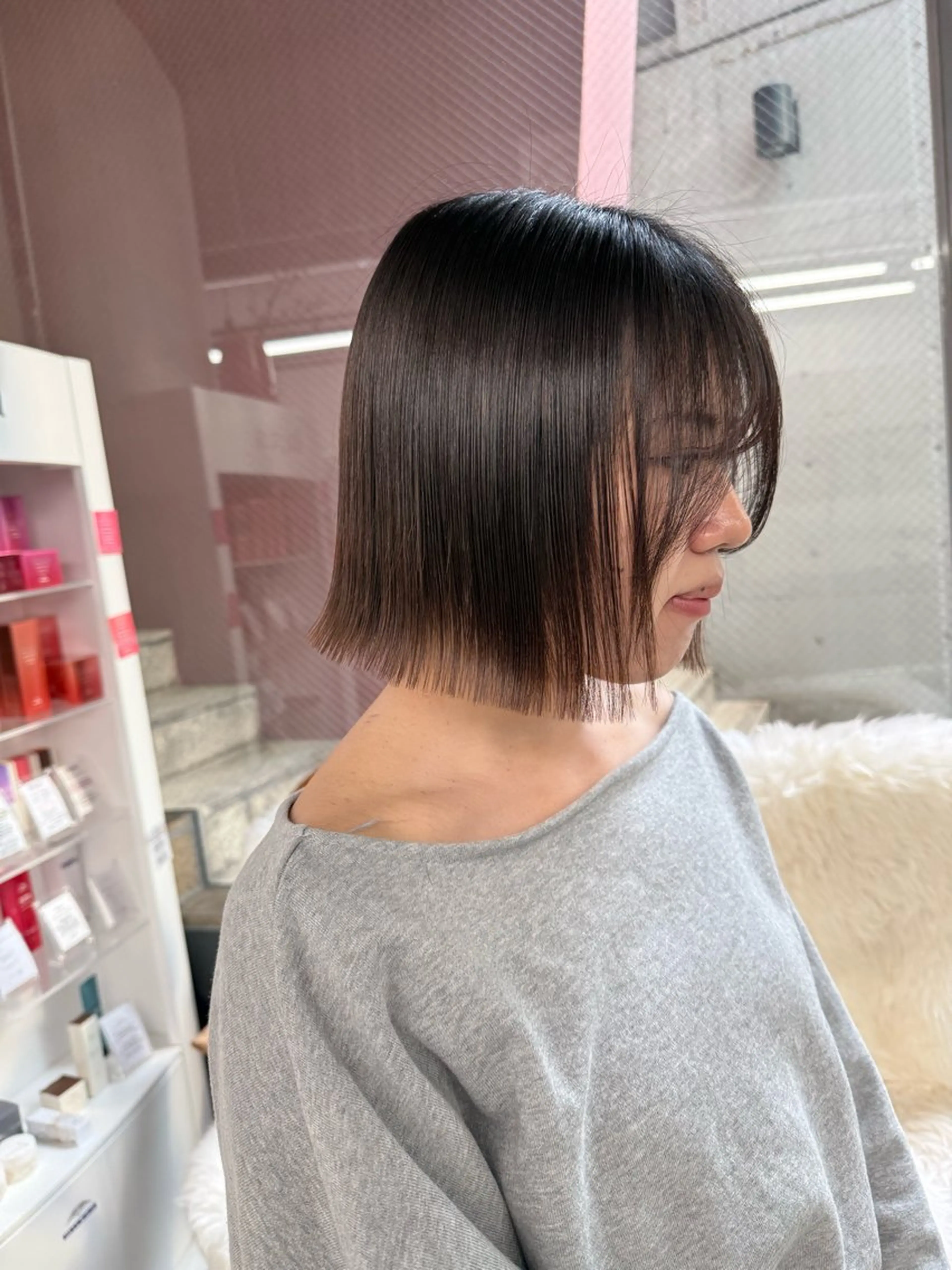 ショート カット 縮毛矯正 【pia】 リサコ/ボブ/縮毛のヘアスタイル