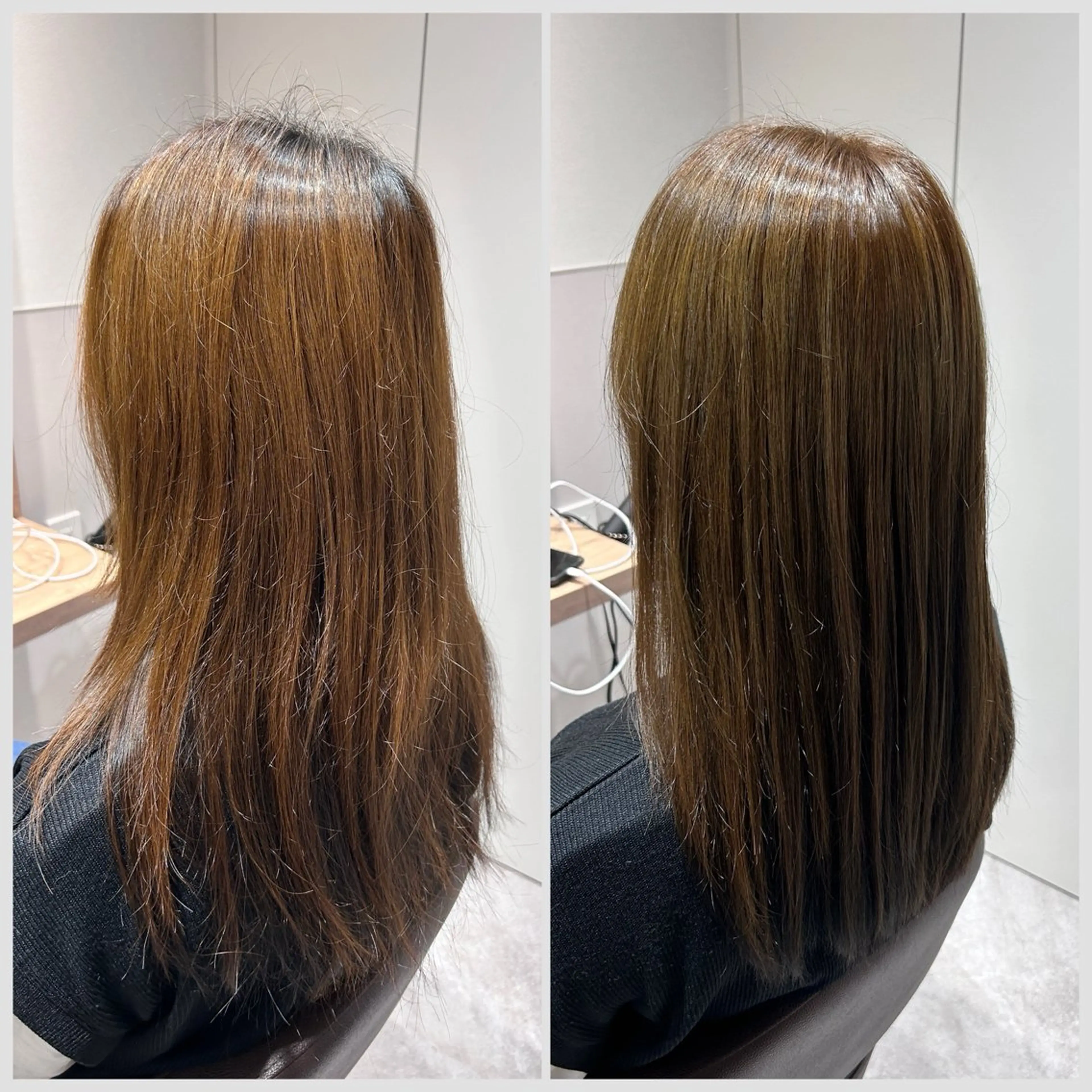 ミディアム カラー グレージュ ヘアカラー トリートメント SALOWIN 神戸三宮店所属・【三宮/ブリーチ なしカラー】高田祐也のヘアスタイル