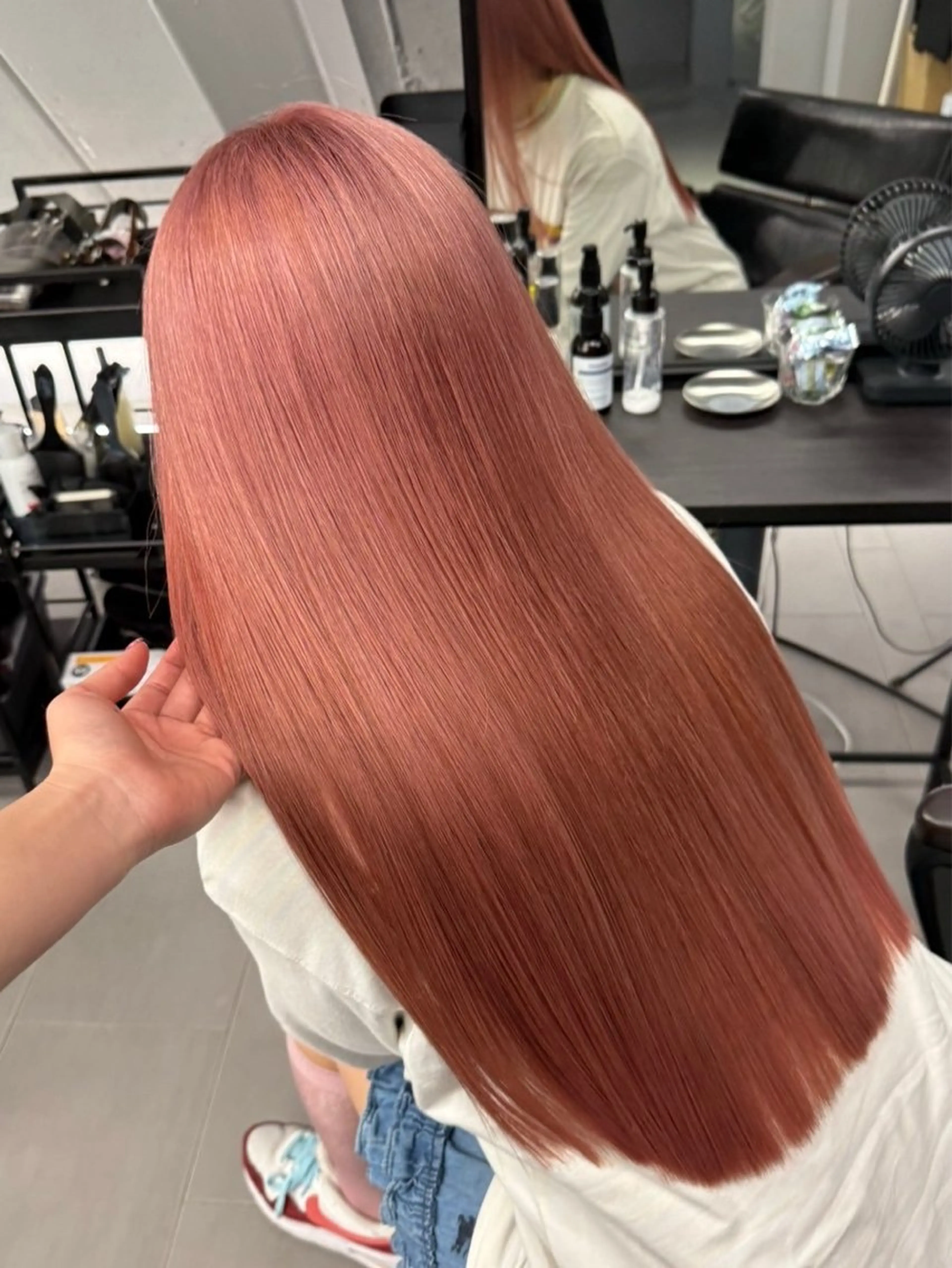 ロング カラー ブリーチ ヘアカラー トリートメント RIN 中明度韓国ヘアのヘアスタイル