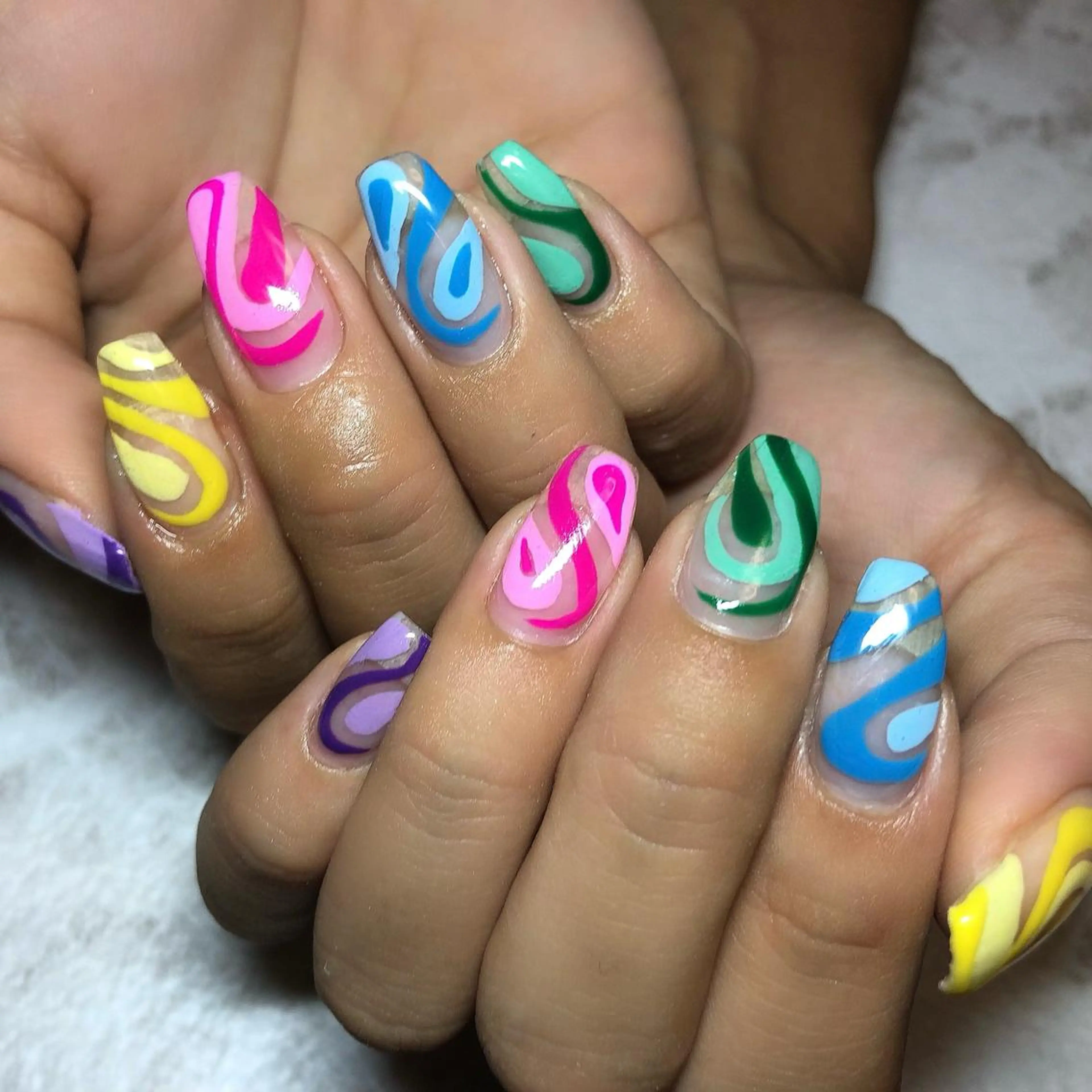 ネイル アートネイル クリアネイル 持ち込み 【Yappy🌈】 💖P-tanaのネイルデザイン