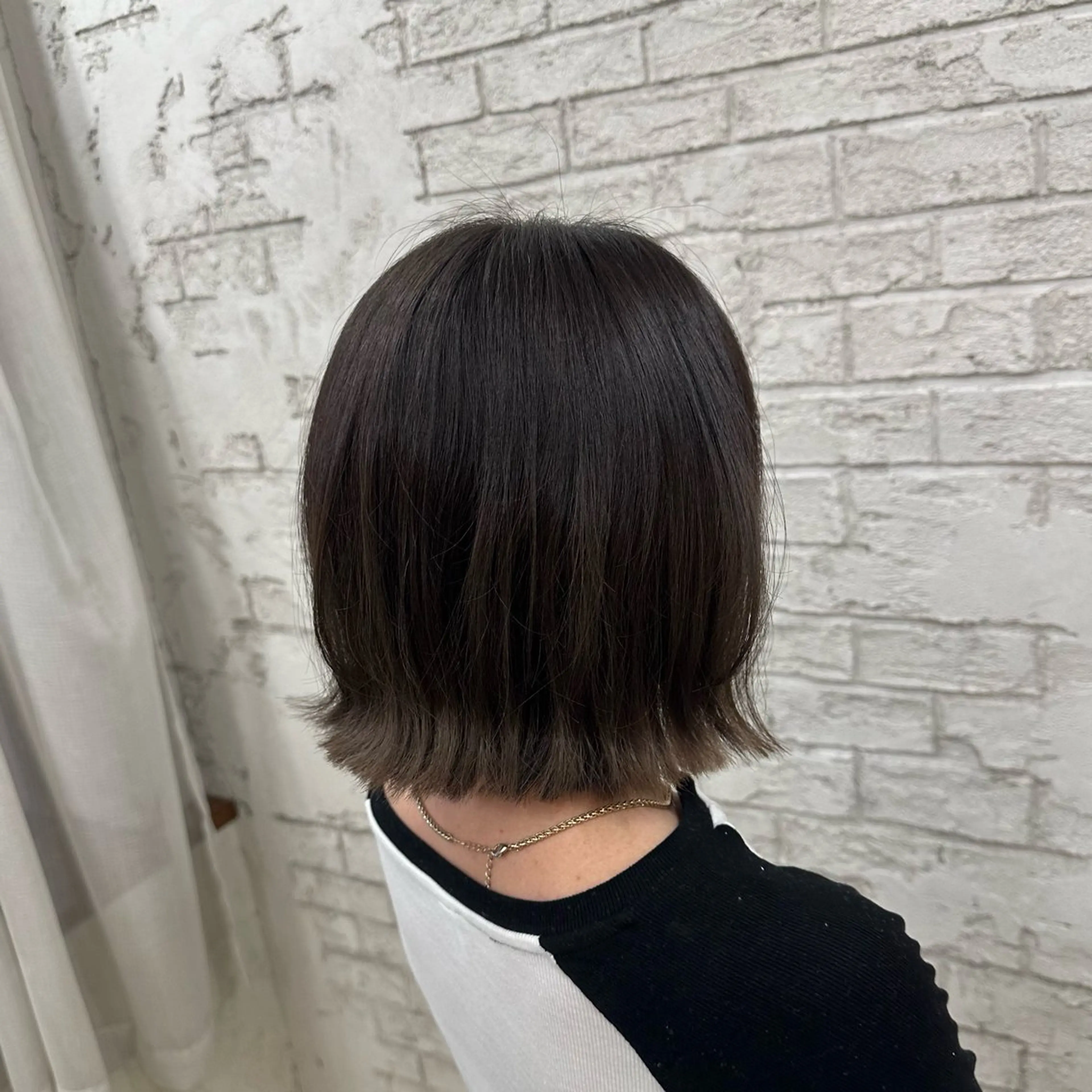 ミディアム 《艶感暗髪カラー》 Honoka🪐のヘアスタイル