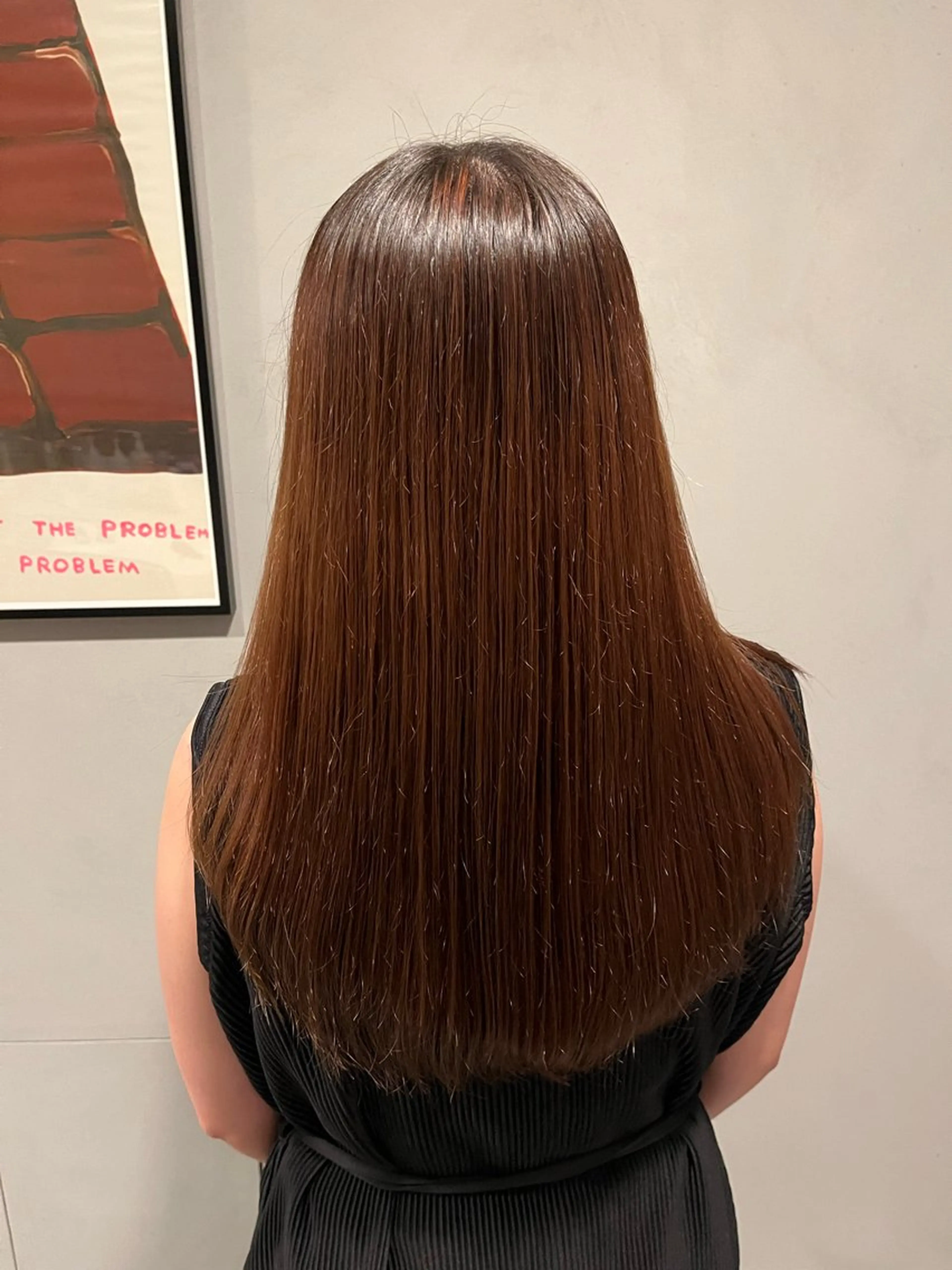 ロング 髪質改善 縮毛矯正 トリートメント こんの かいのヘアスタイル